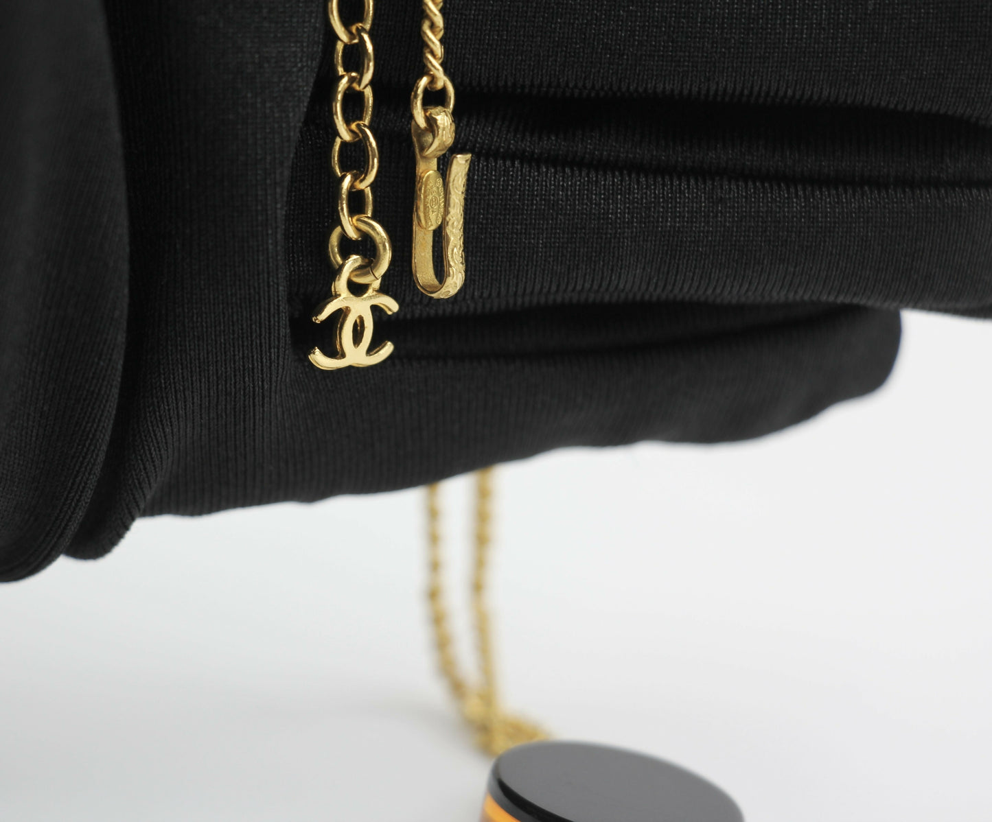 Chanel Vintage 98A Acrylic Dark Brown Camellia Necklace