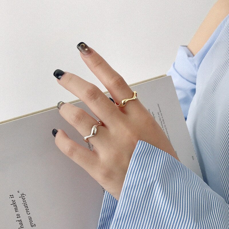 925 Sterling Silver Wave Ring