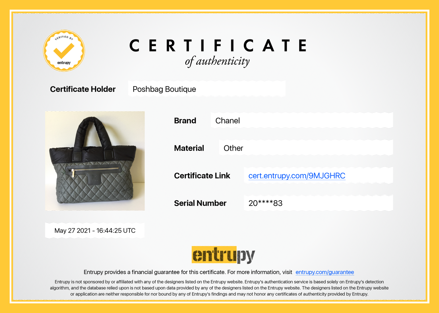 Chanel Coco Cocoon Bicolour Nylon Tote Bag