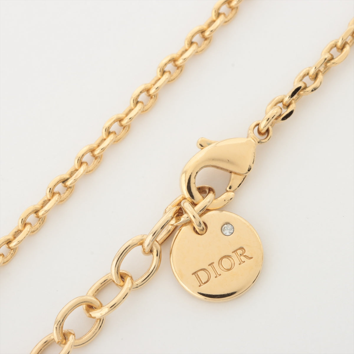 Christian Dior CD Logo with Pearl Necklace Costume Jewellery