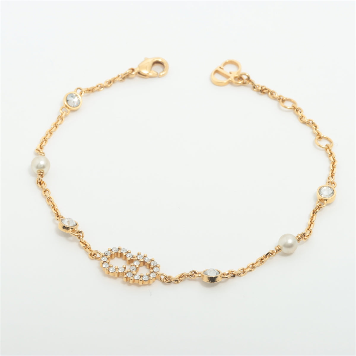 ITEM 6 - Dior CD Pearl Crystal Bracelet (Costume Jewellery)