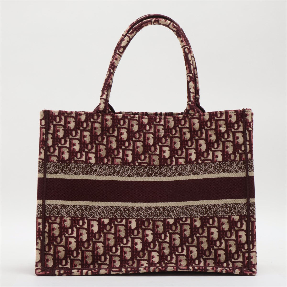 ITEM 7 - Dior Medium Oblique Book Tote Burgandy