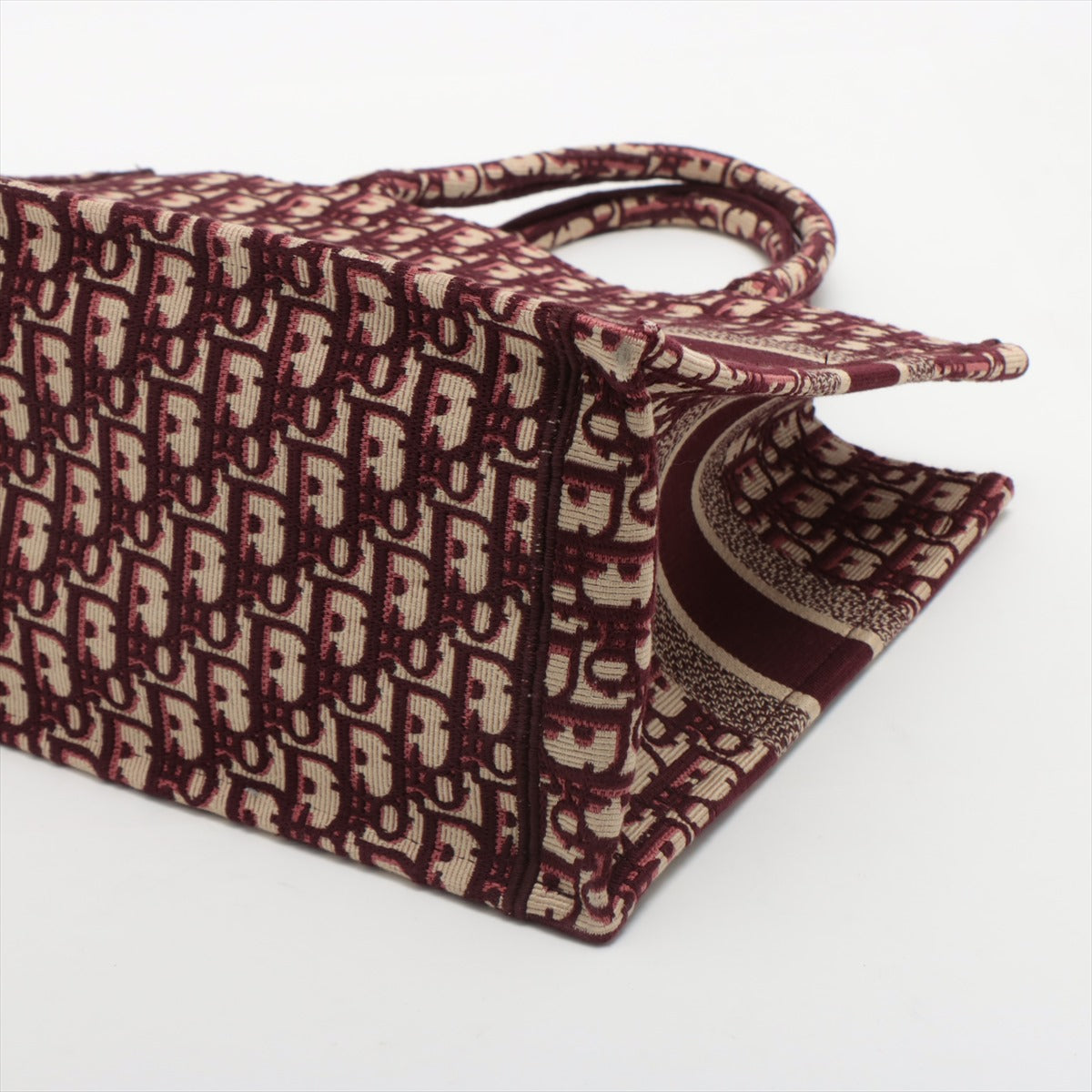 ITEM 7 - Dior Medium Oblique Book Tote Burgandy
