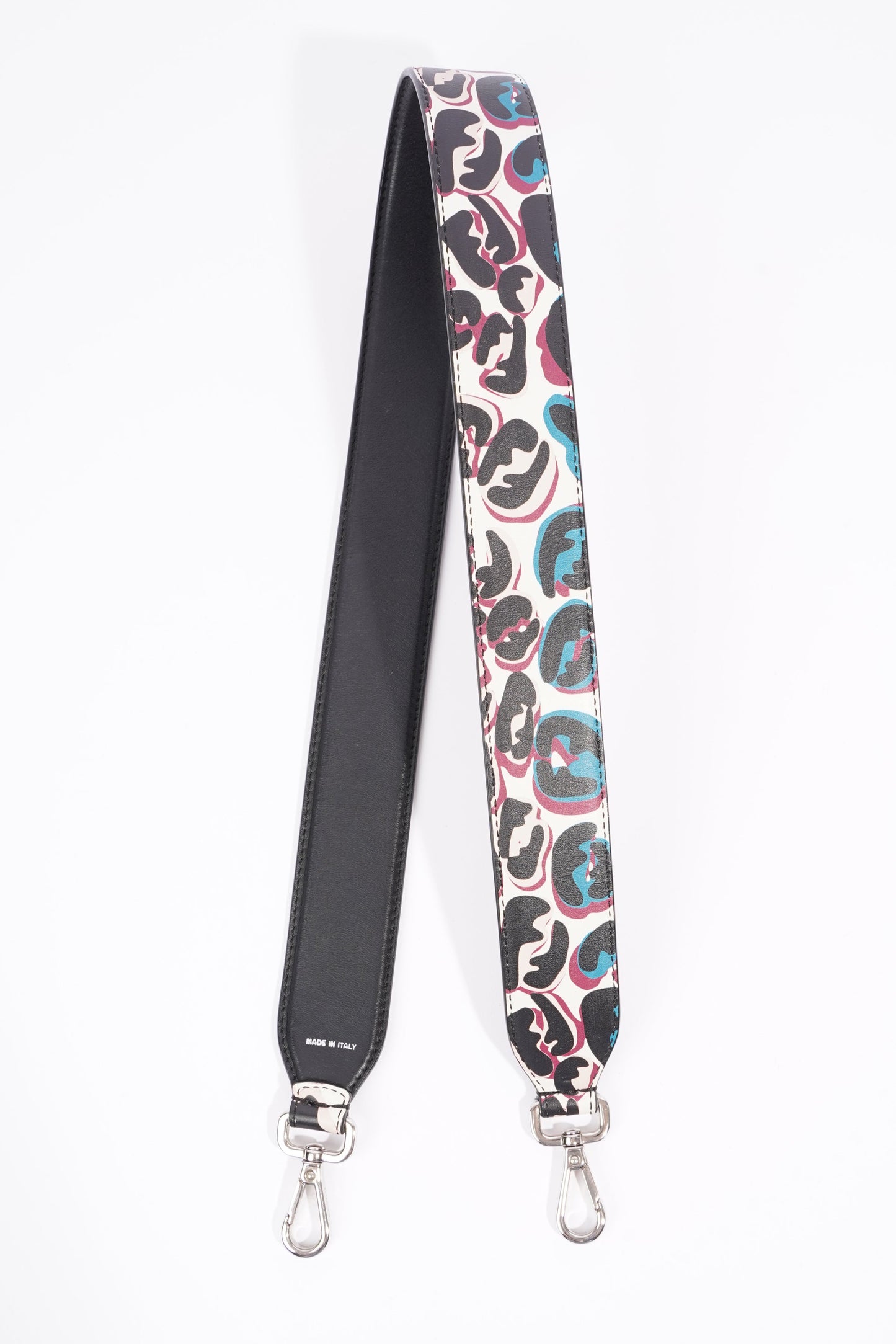 Fendi Strap You Multi FF Print / Black Leather
