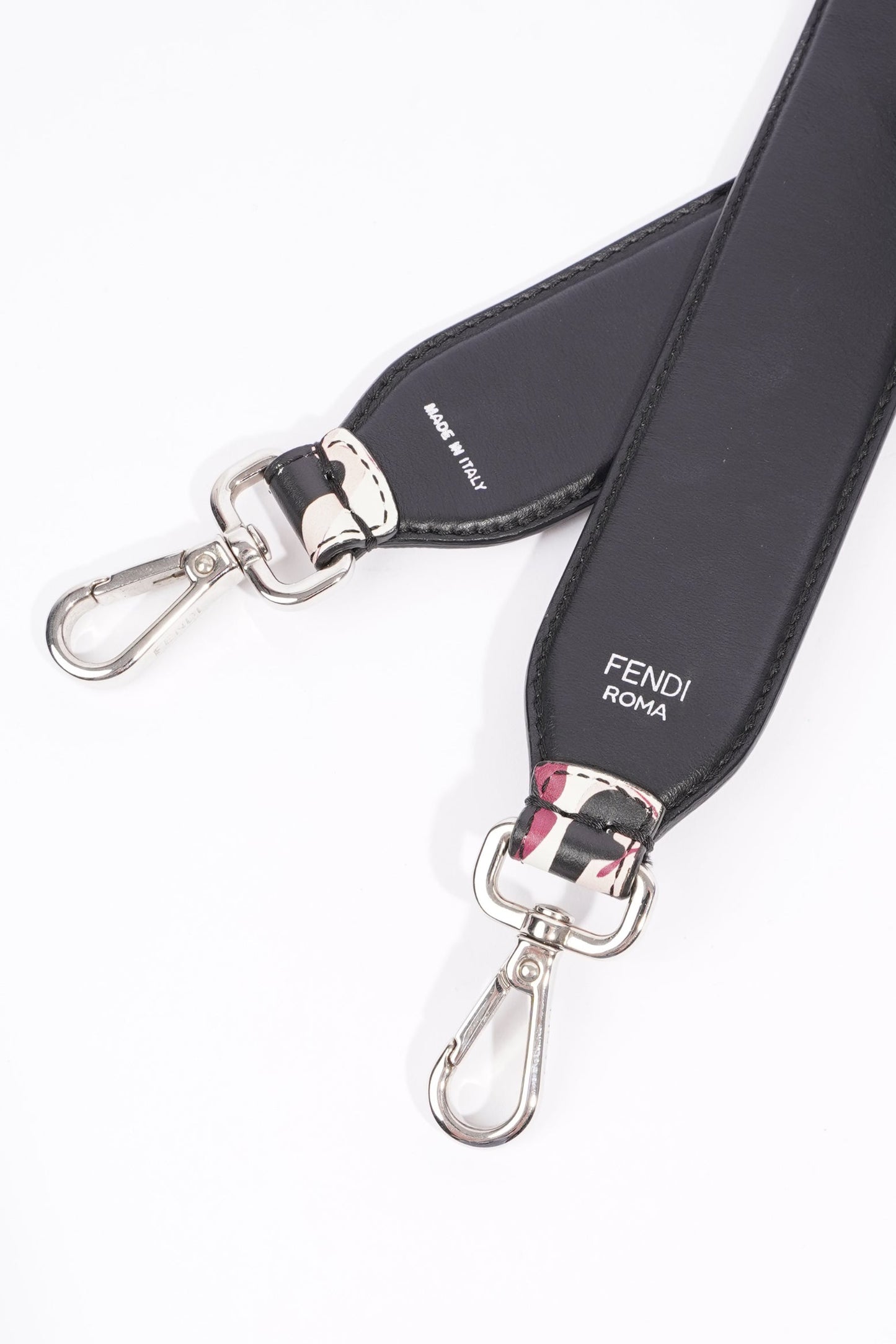 Fendi Strap You Multi FF Print / Black Leather