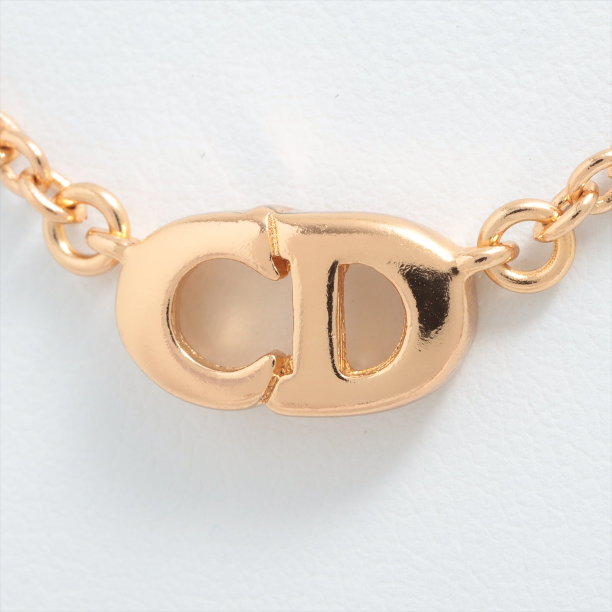 Christian Dior CD Logo Gold Necklace Costume Jewellery