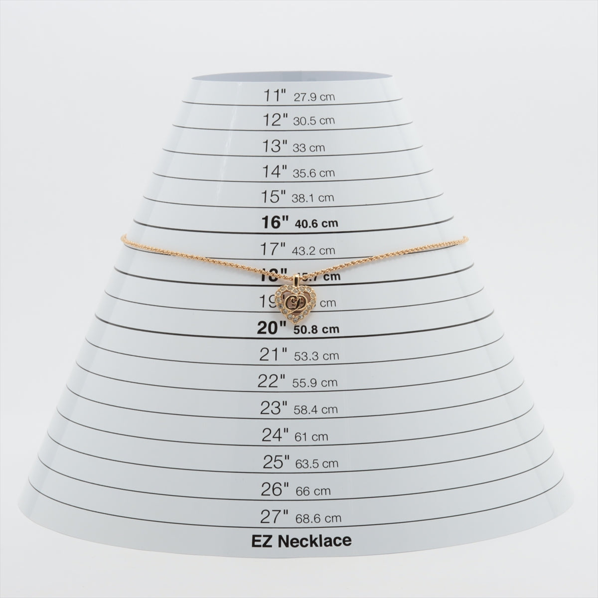 ITEM 4 - Dior CD Heart Crystals Necklace (Costume Jewellery)