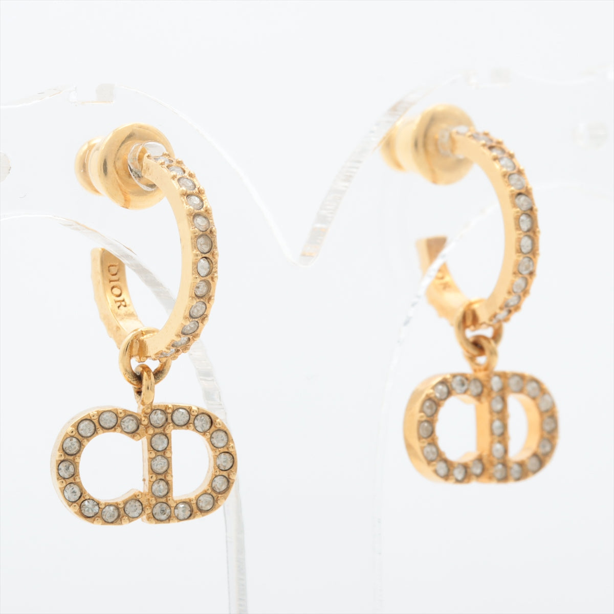 ITEM 5 - Dior Clair De Lune CD Small Loop Earrings (Costume Jewellery)