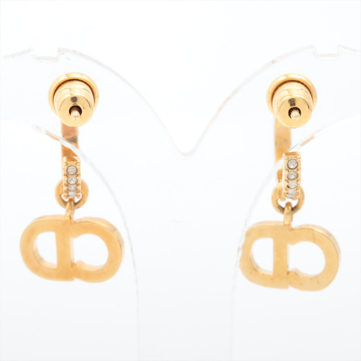 ITEM 5 - Dior Clair De Lune CD Small Loop Earrings (Costume Jewellery)