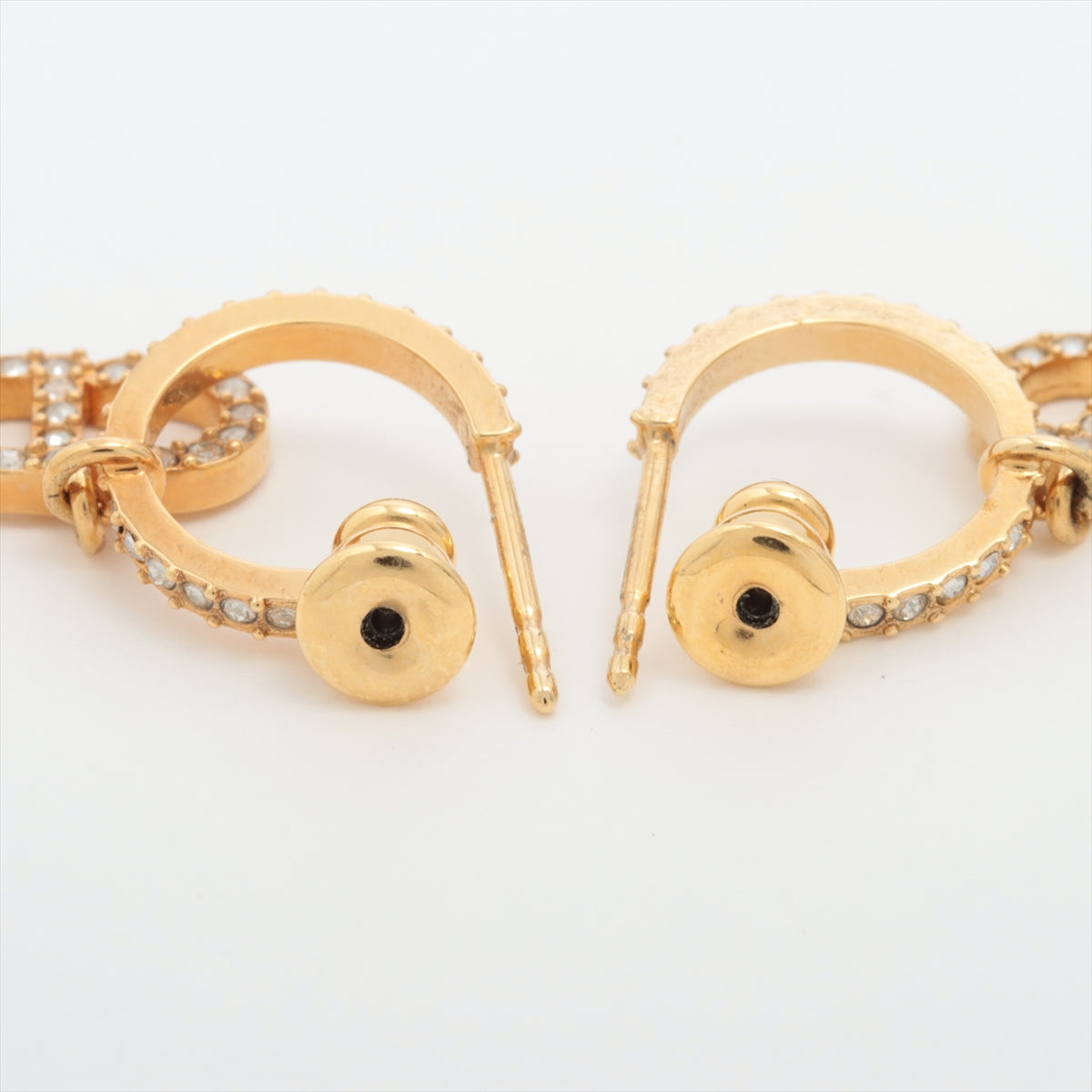ITEM 5 - Dior Clair De Lune CD Small Loop Earrings (Costume Jewellery)