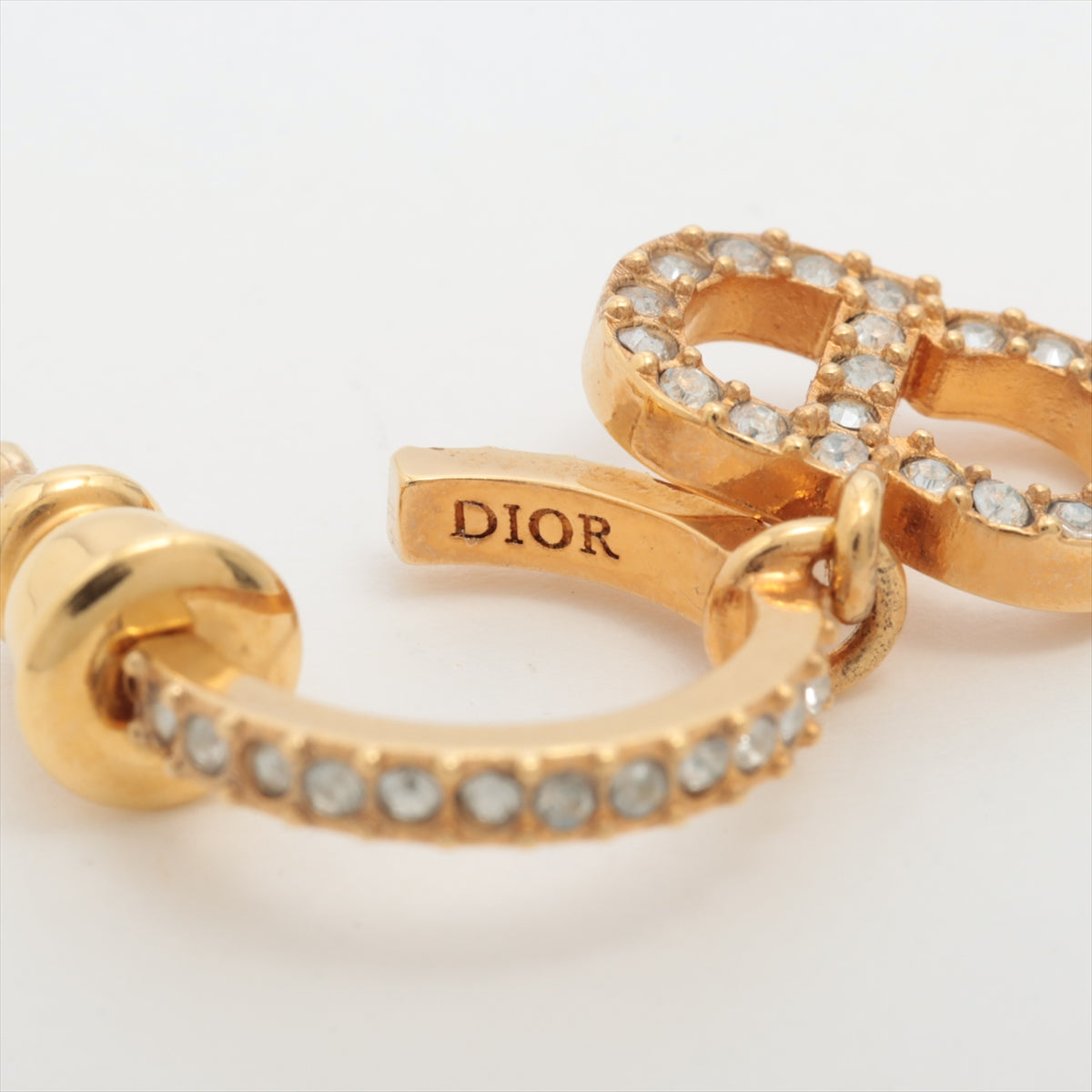 ITEM 5 - Dior Clair De Lune CD Small Loop Earrings (Costume Jewellery)