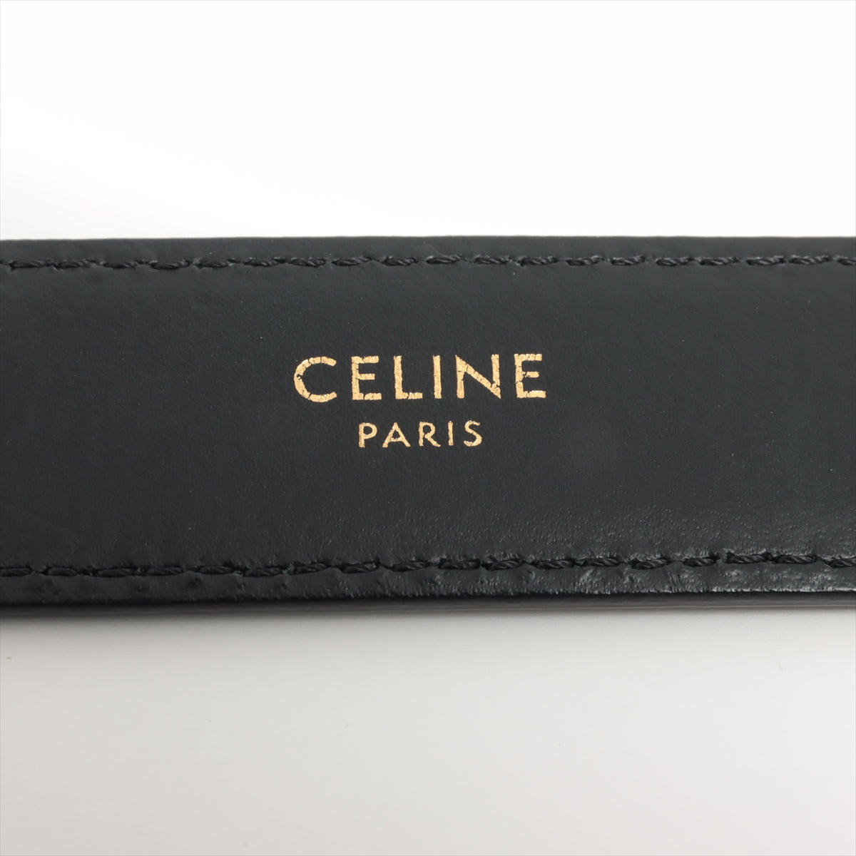 ITEM 2 - CELINE Medium Triomphe Belt 75 Black
