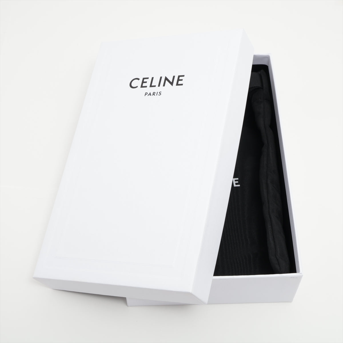 CELINE Triomphe Leather Large Long Wallet Taupe