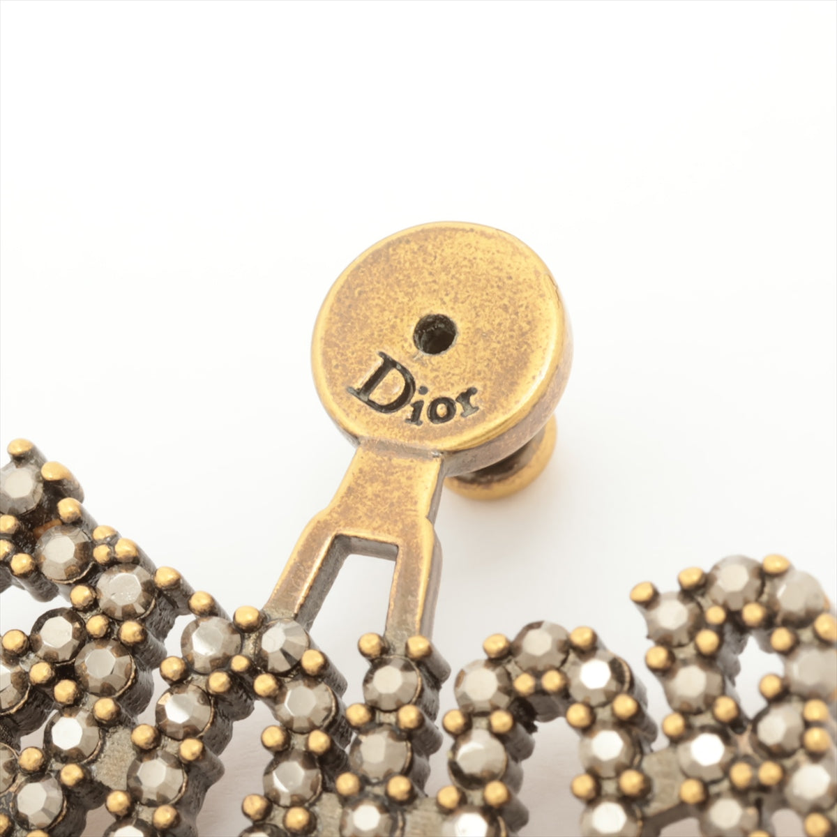 Christian Dior J'Adior Bee Brushed Gold Earrings Costume Jewellery