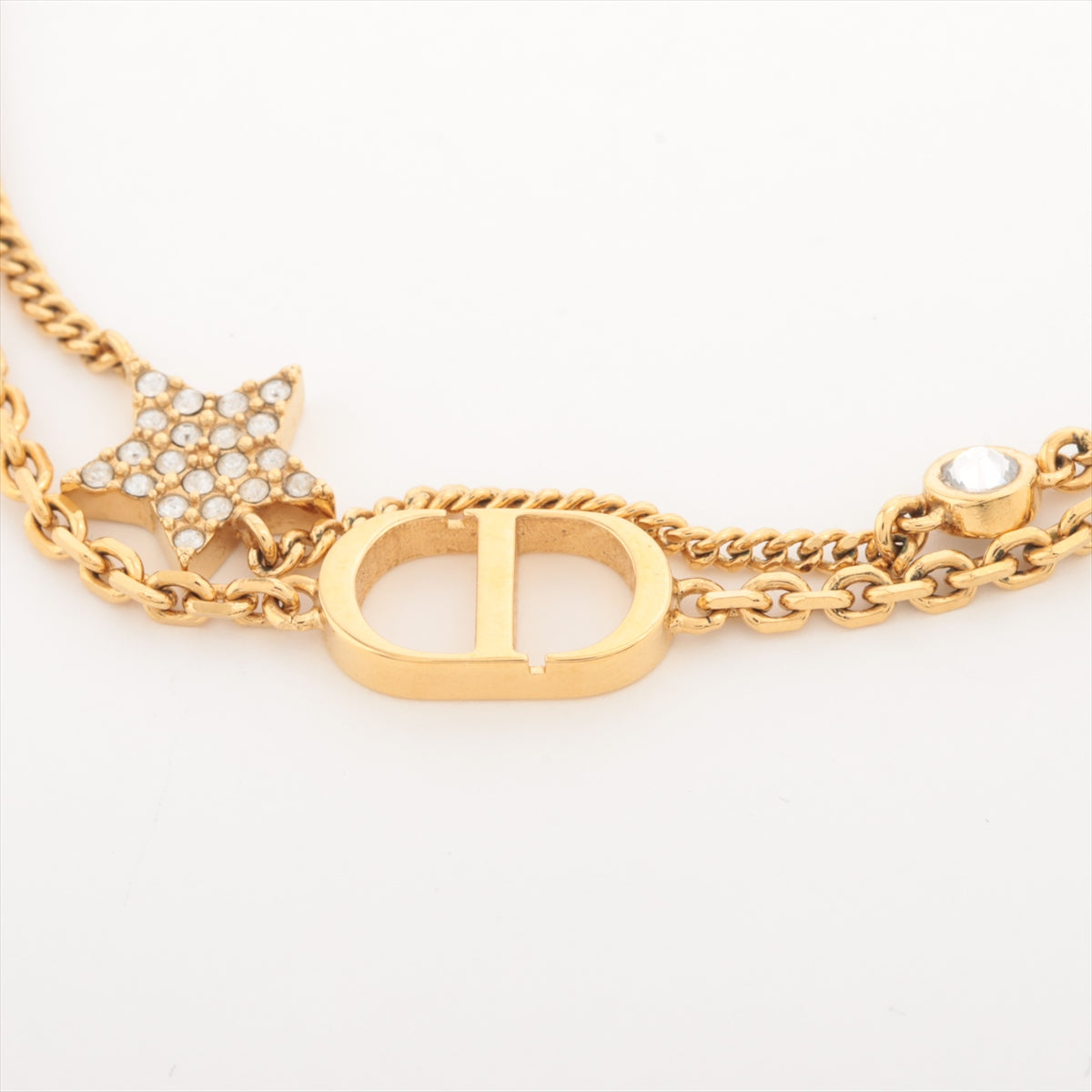 Christian Dior Gold Star Rhinestone Bracelet Costume Jewellery