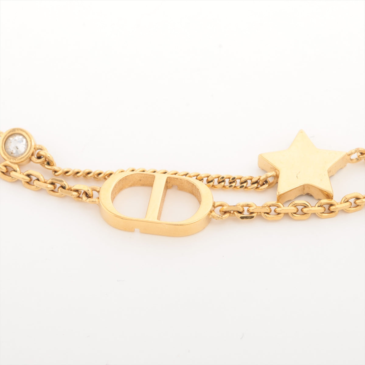Christian Dior Gold Star Rhinestone Bracelet Costume Jewellery