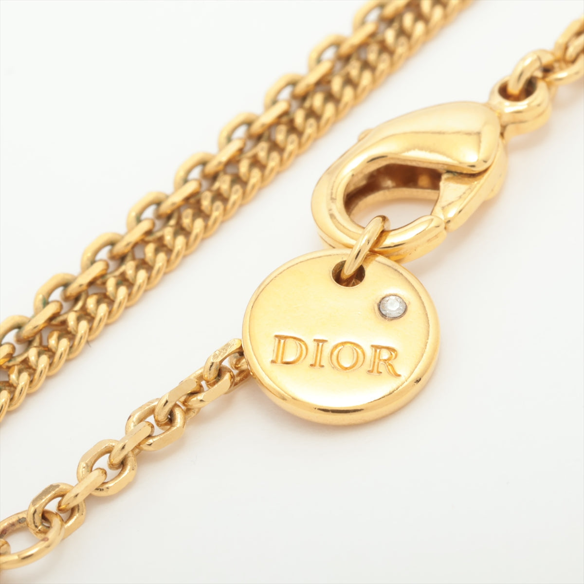 Christian Dior Star Rhinestone Gold Necklace Costume Jewellery