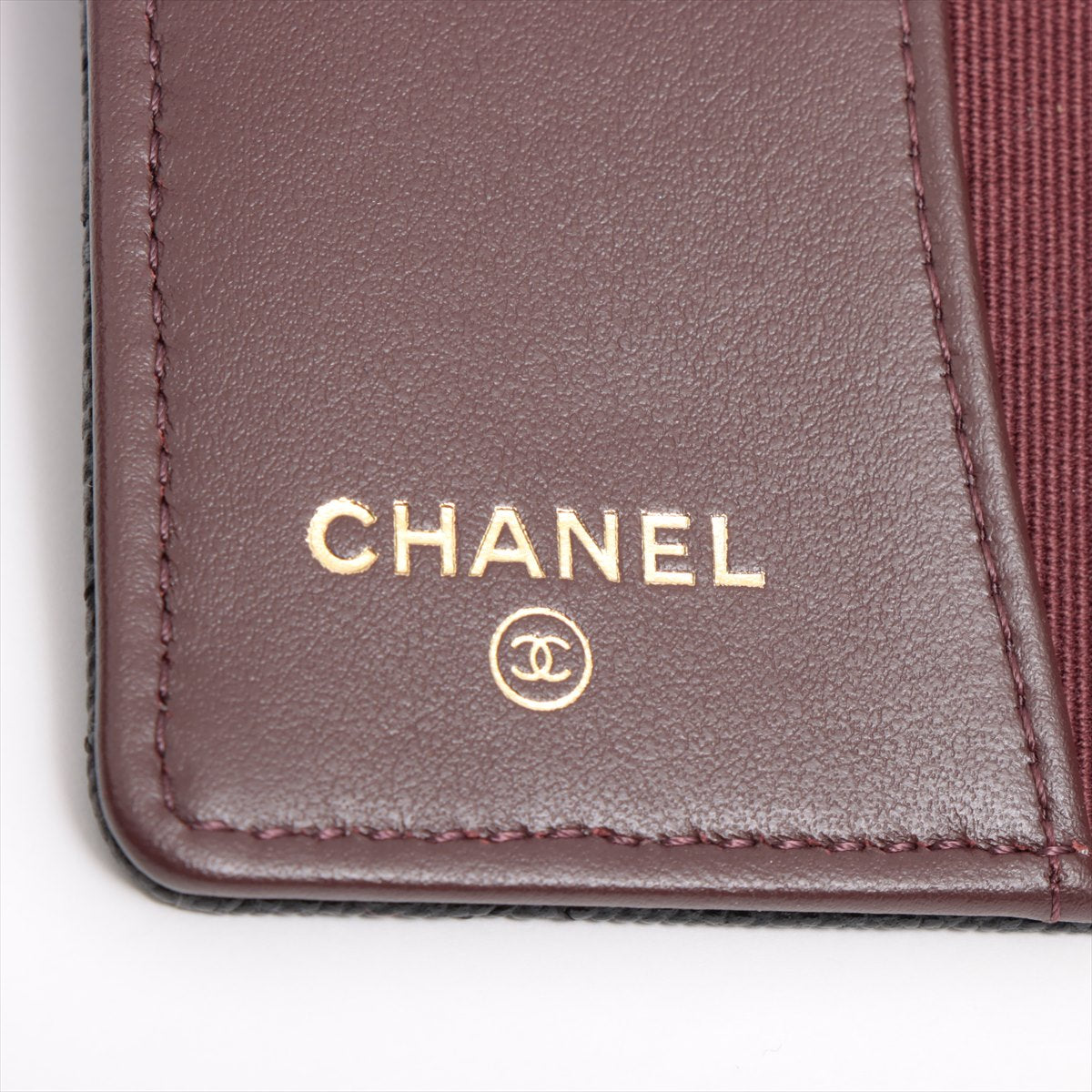 Chanel 5 Ring Caviar Black Key Case