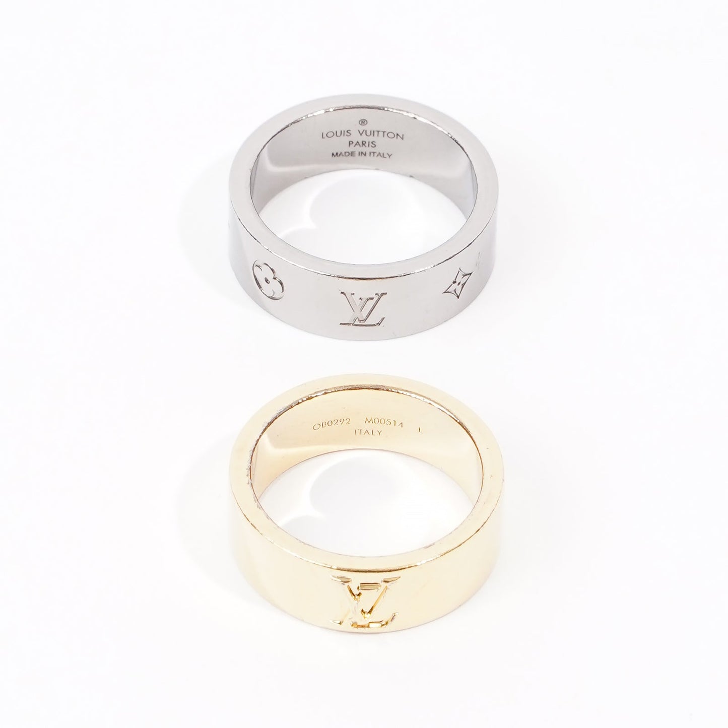 Louis Vuitton Berg LV Instinct Rings Gold / Silver Gold Plated L