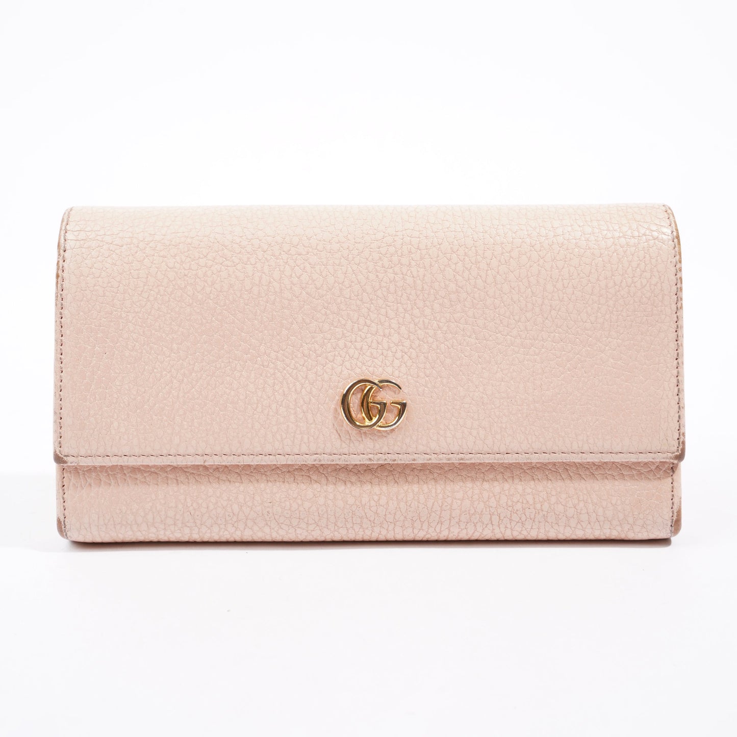 Gucci Marmont Long Wallet Pink Leather
