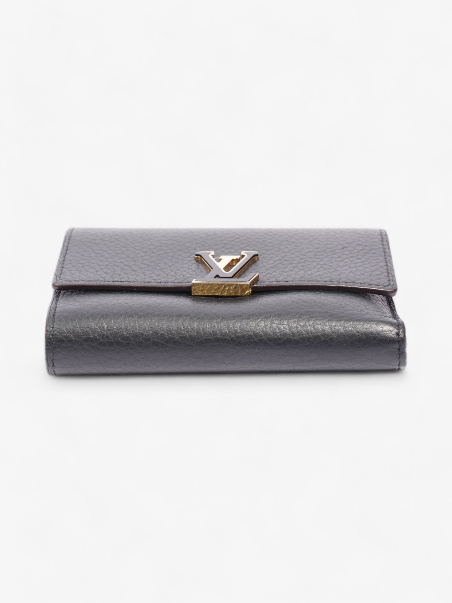 Louis Vuitton Capucine Wallet Black Leather