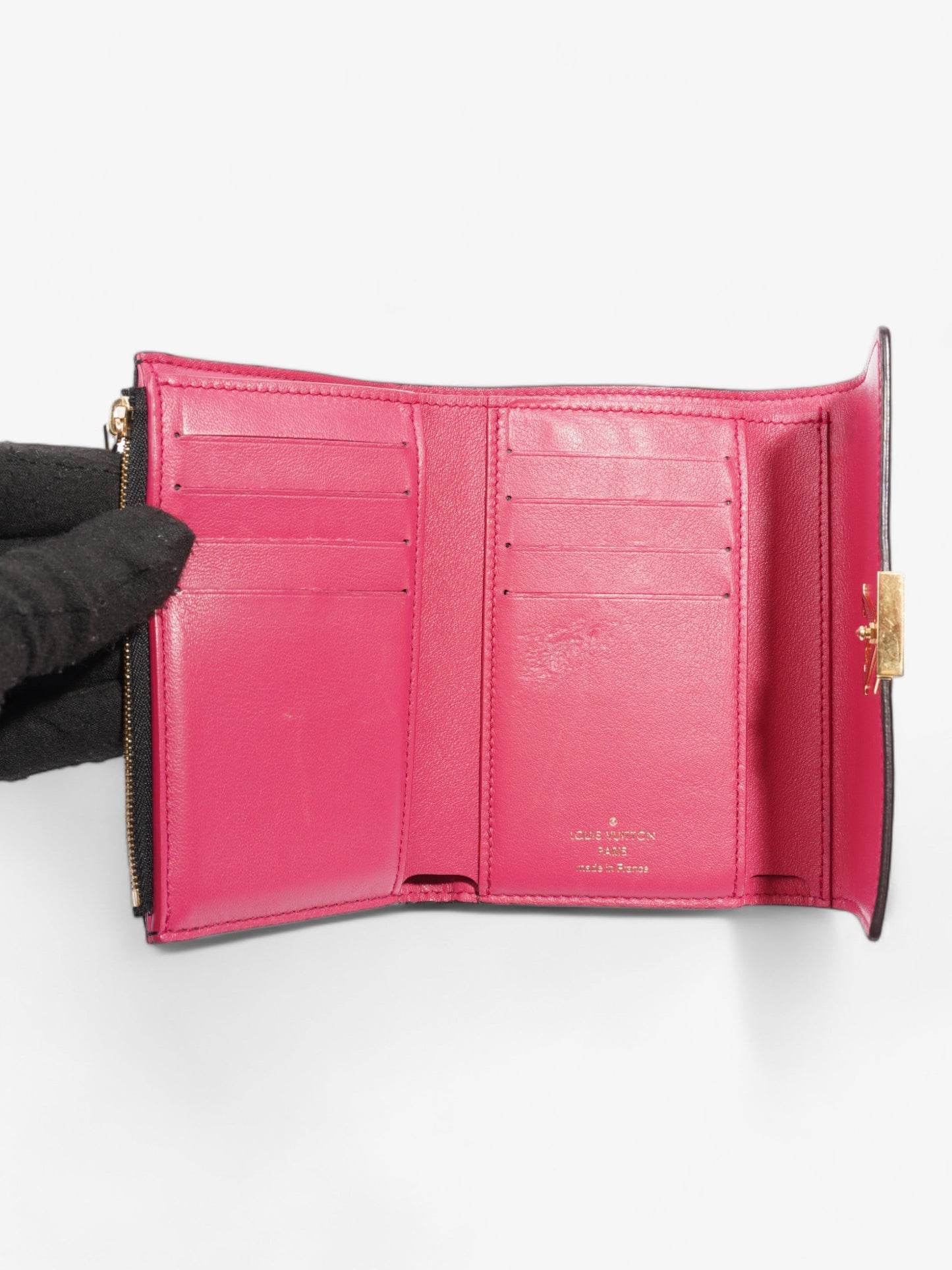 Louis Vuitton Capucine Wallet Black Leather