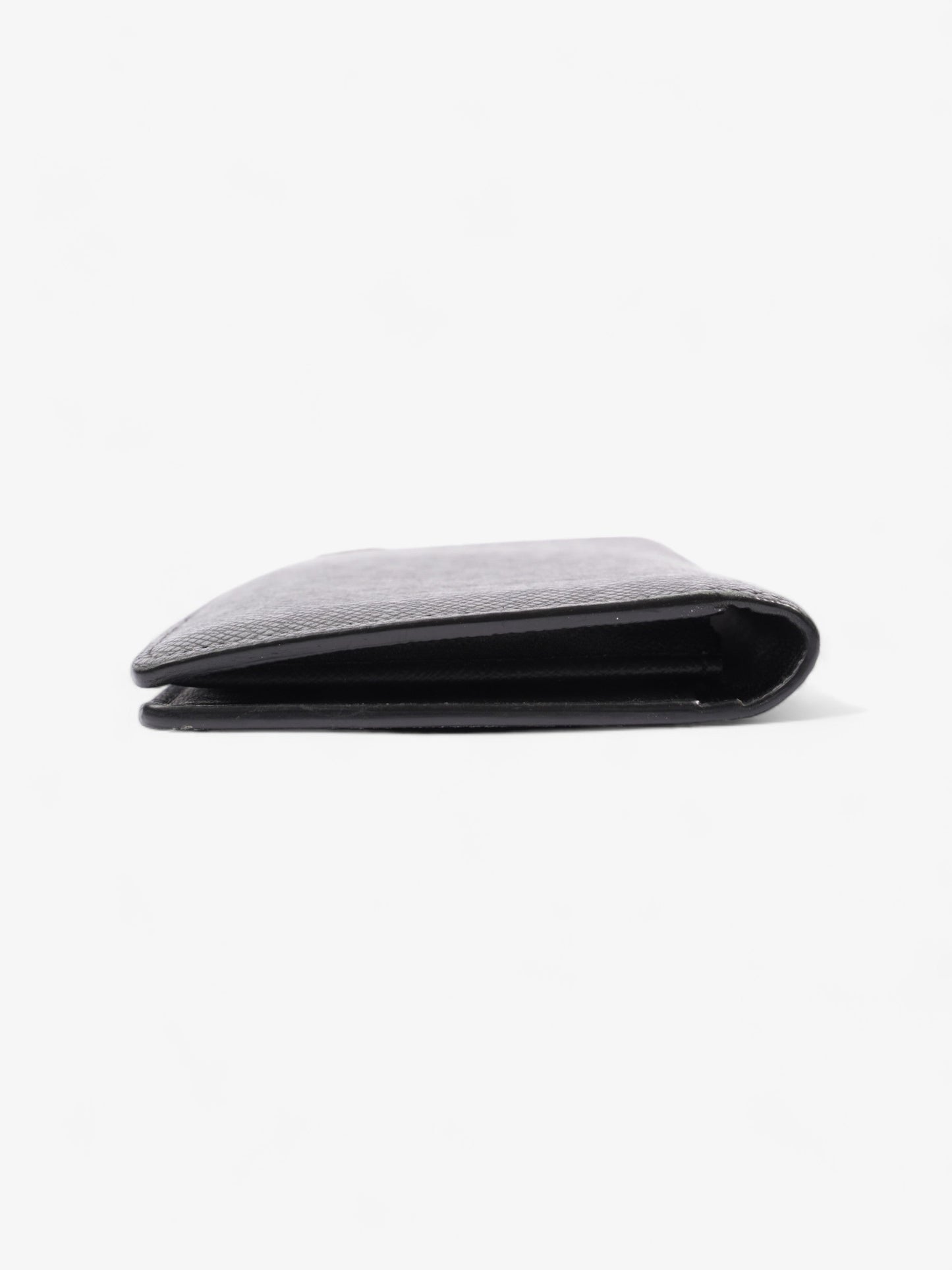 Louis Vuitton Taiga Portefeuille Brazza Long Wallet Black Leather