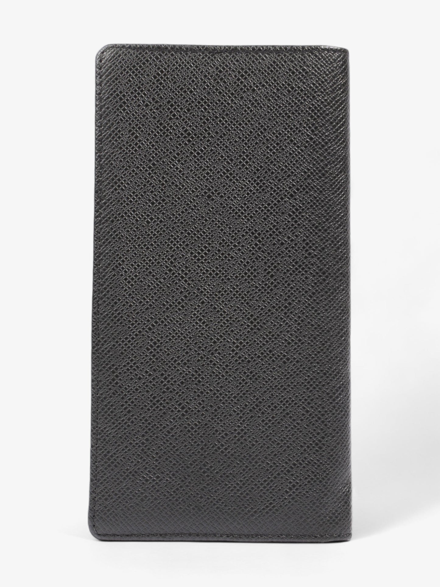 Louis Vuitton Long Bifold Wallet Black Leather