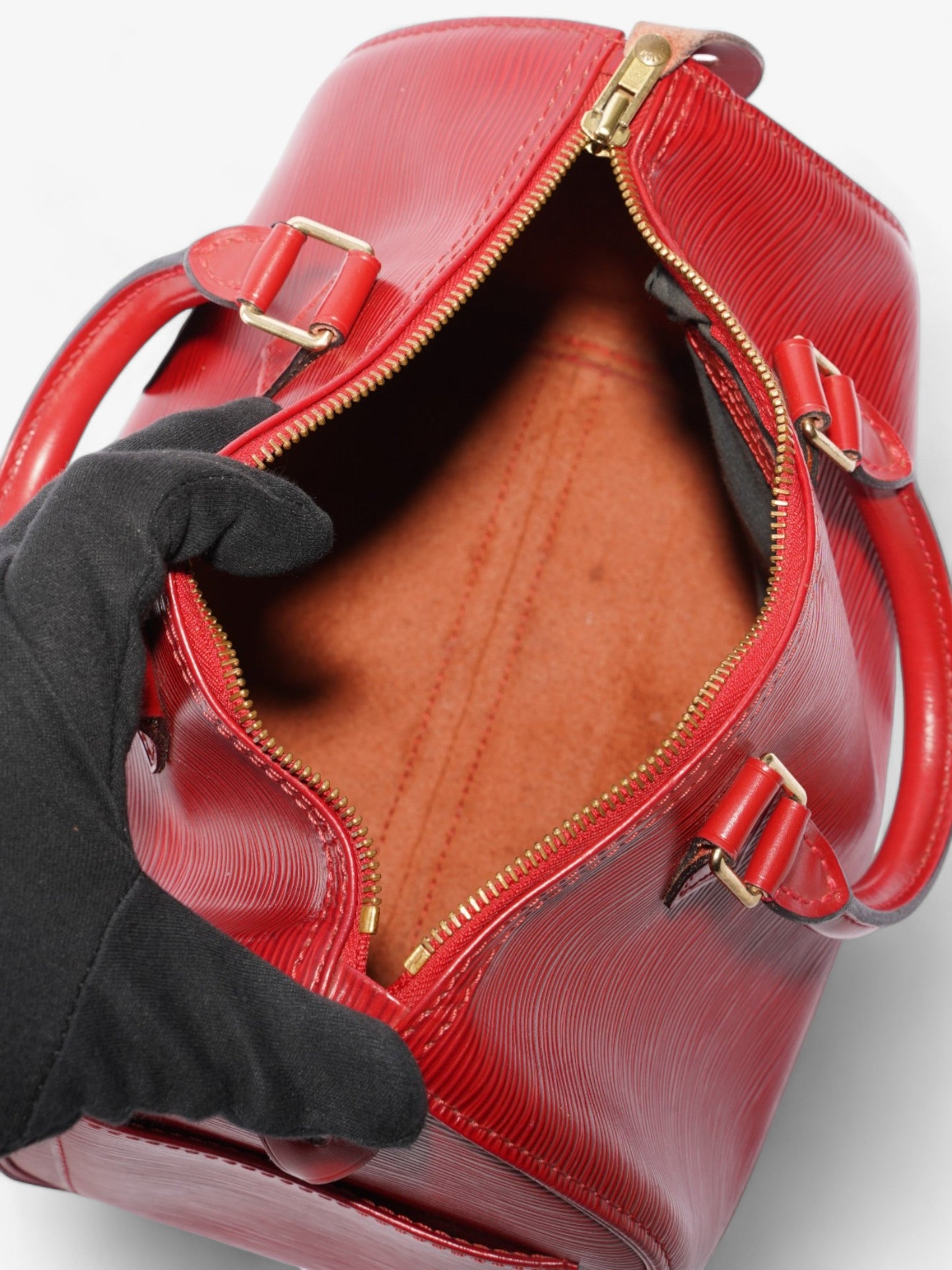 Louis Vuitton Speedy Red Epi Leather 25