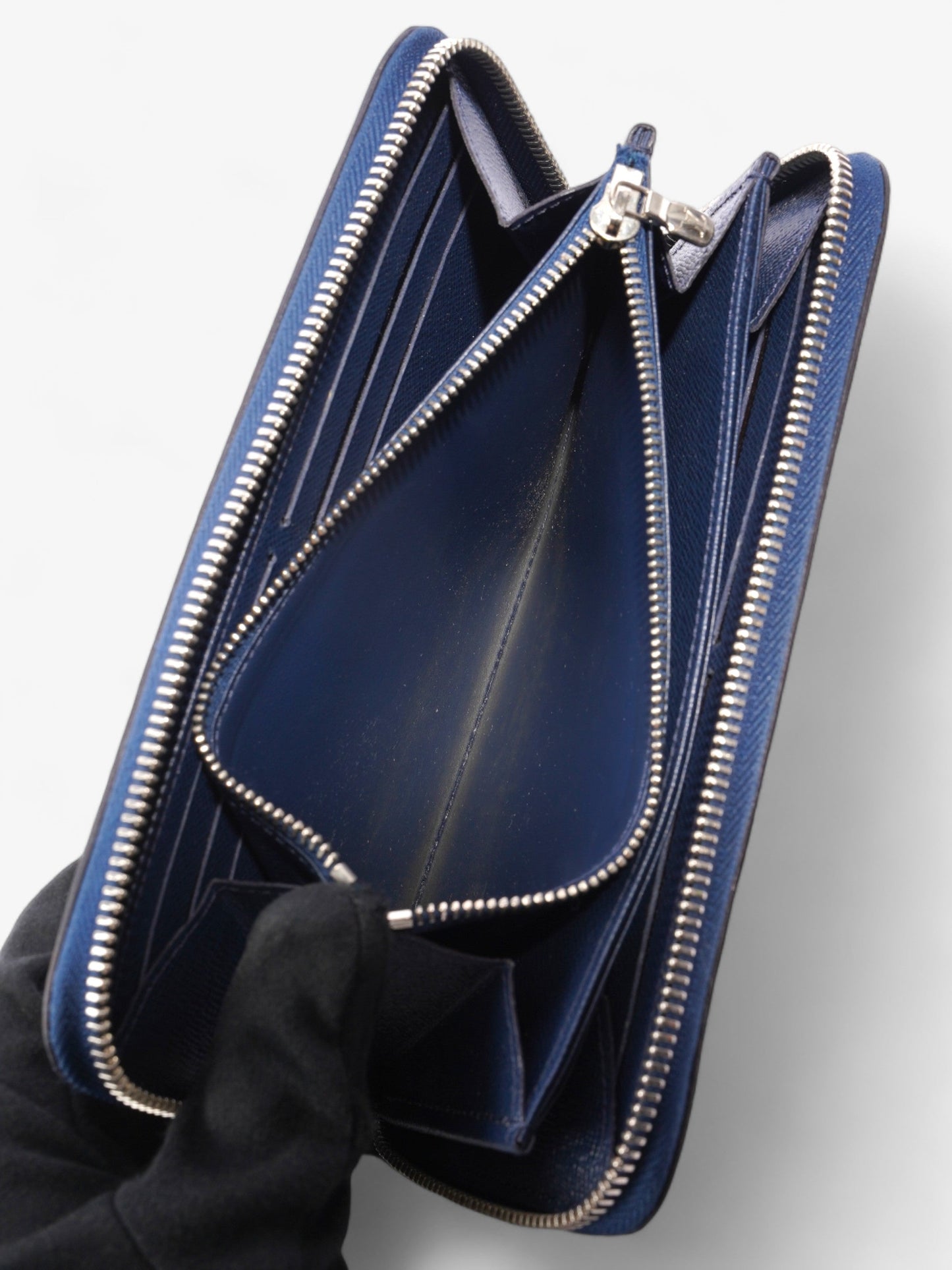 Louis Vuitton Zippy Wallet Navy Epi Leather