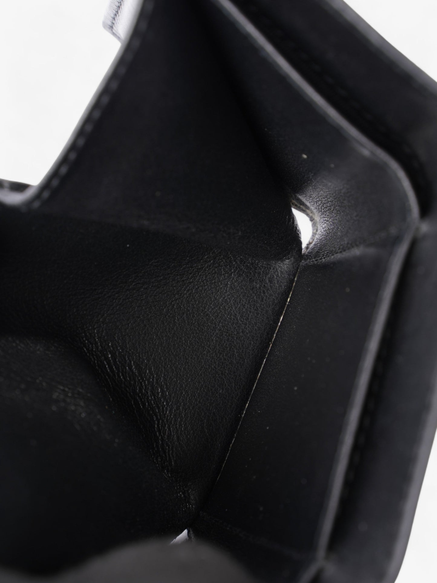 Prada Compact Wallet Black Epi Leather