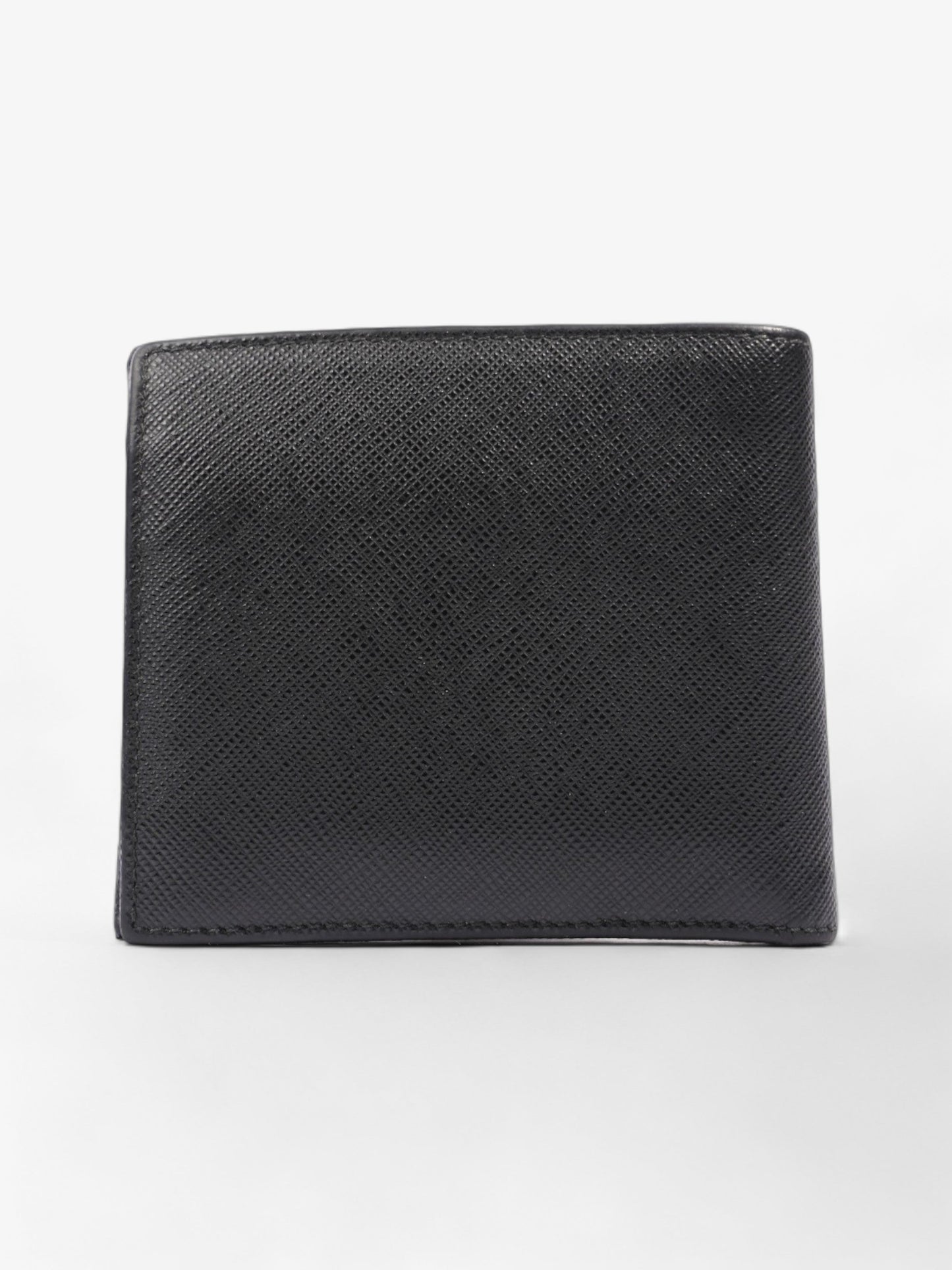 Prada Bi-Fold Wallet Black Saffiano Leather