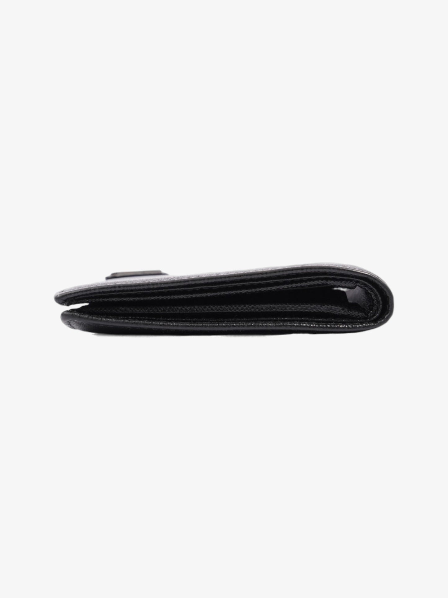 Prada Bi-Fold Wallet Black Saffiano Leather