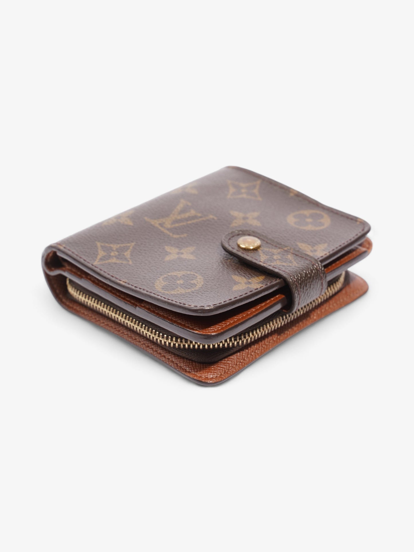 Louis Vuitton Compact Wallet Monogram Coated Canvas