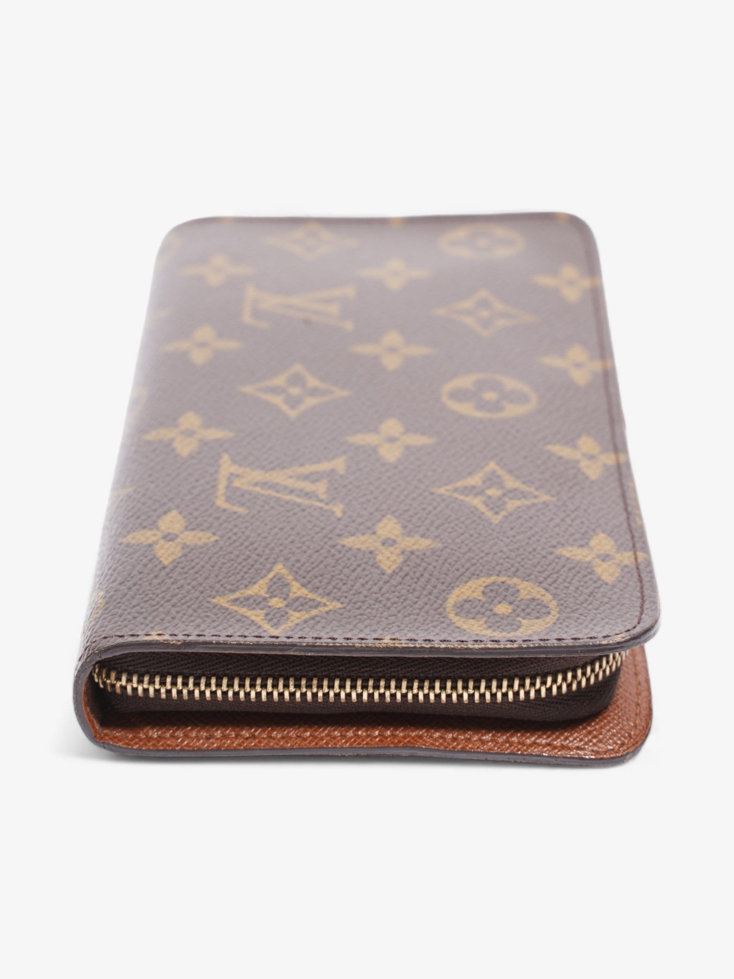Louis Vuitton Zip Round Wallet Monogram Coated Canvas