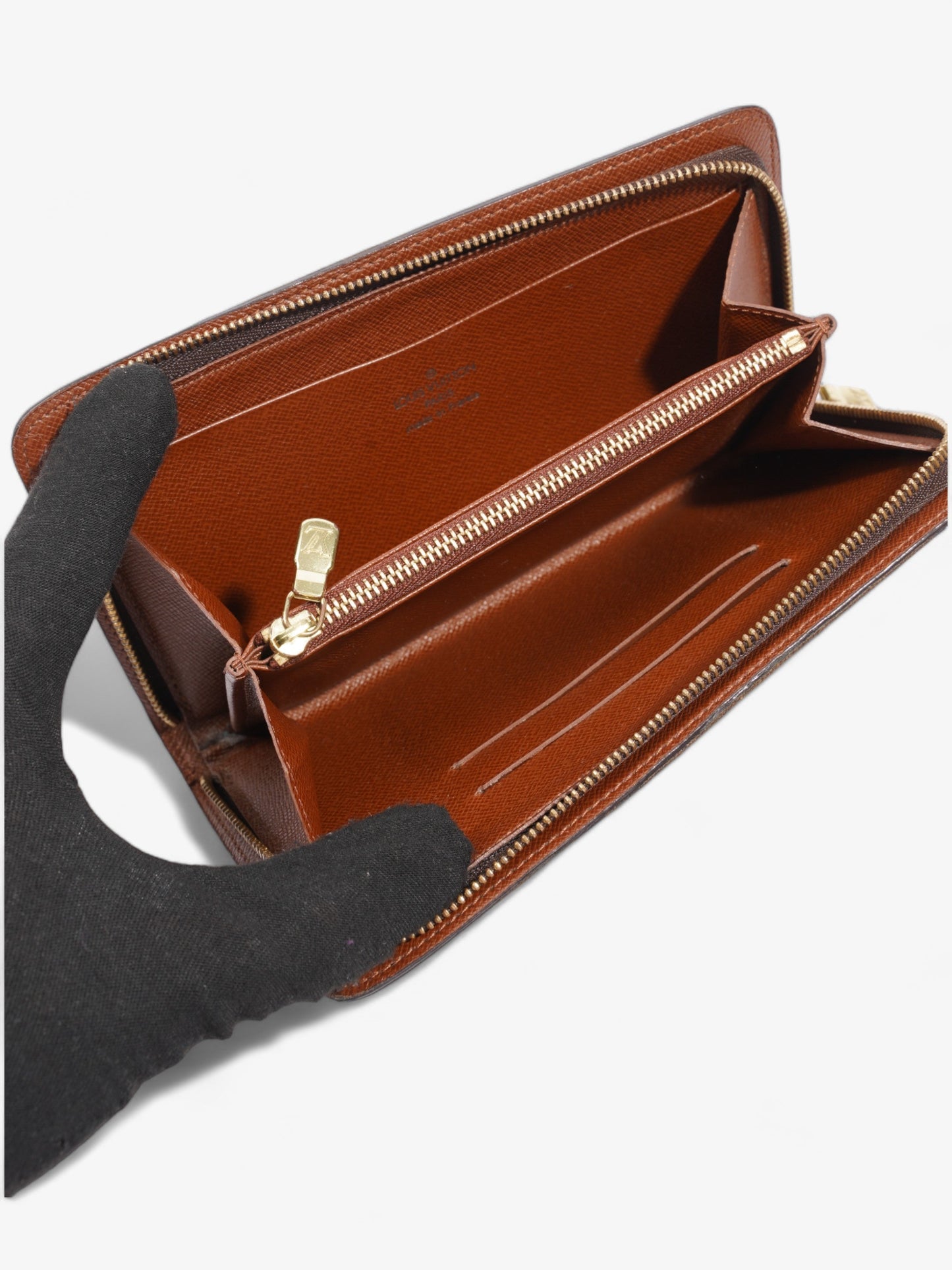 Louis Vuitton Zip Round Wallet Monogram Coated Canvas