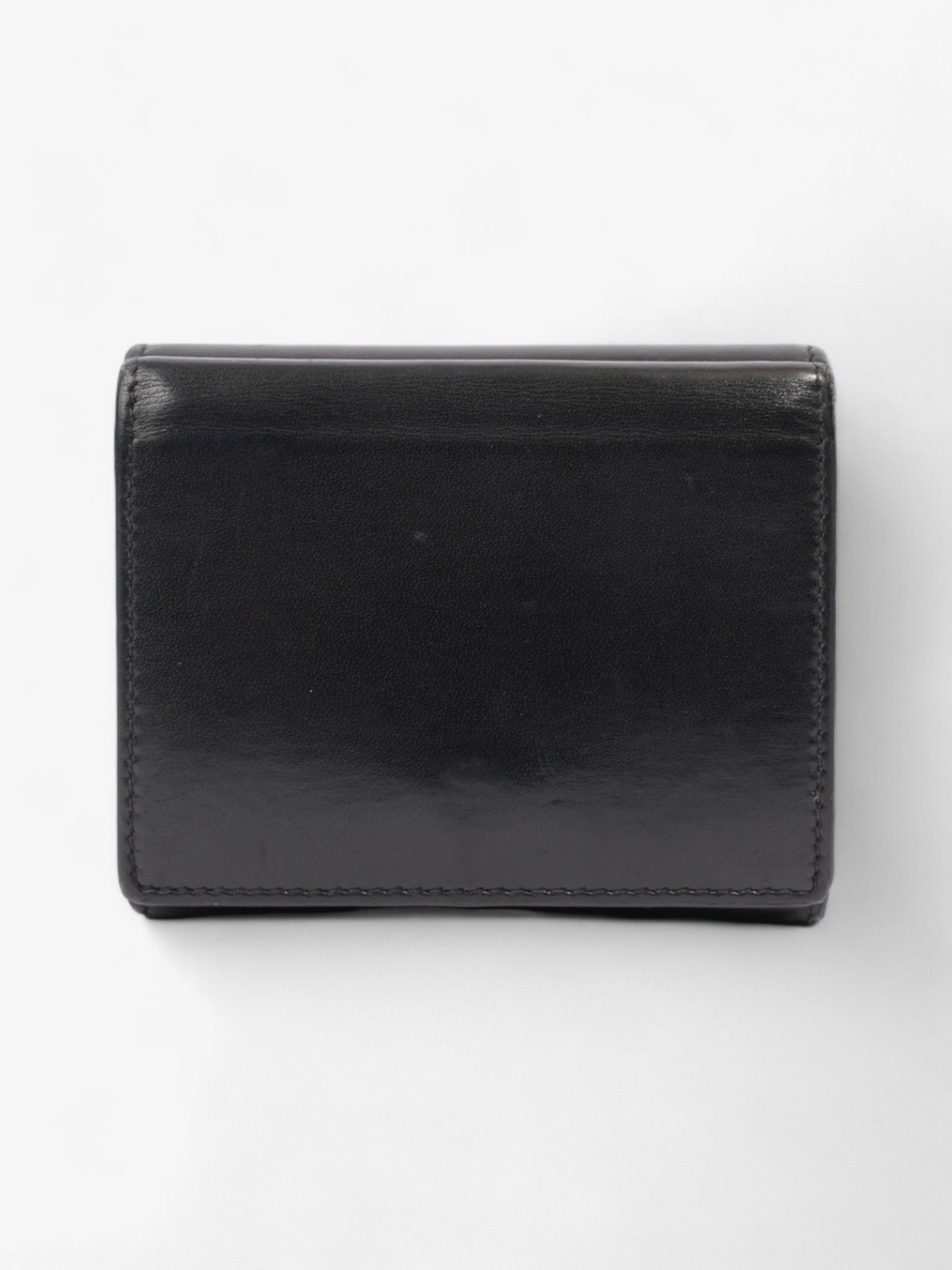 Saint Laurent Monogram Compact Wallet Black / Silver Leather