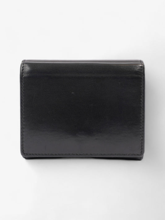Saint Laurent Monogram Compact Wallet Black / Silver Leather