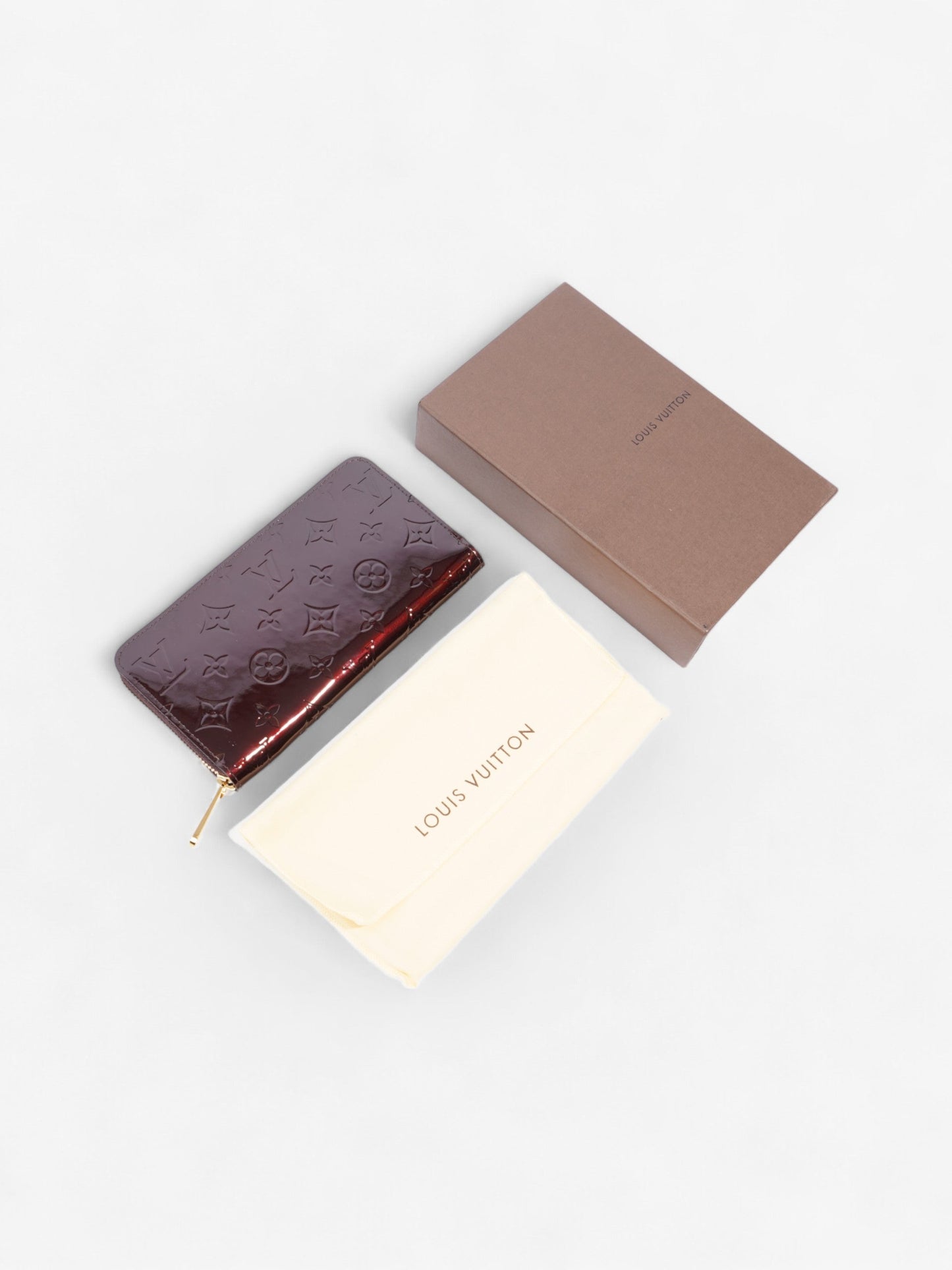 Louis Vuitton Zippy Wallet Amarante Vernis Leather