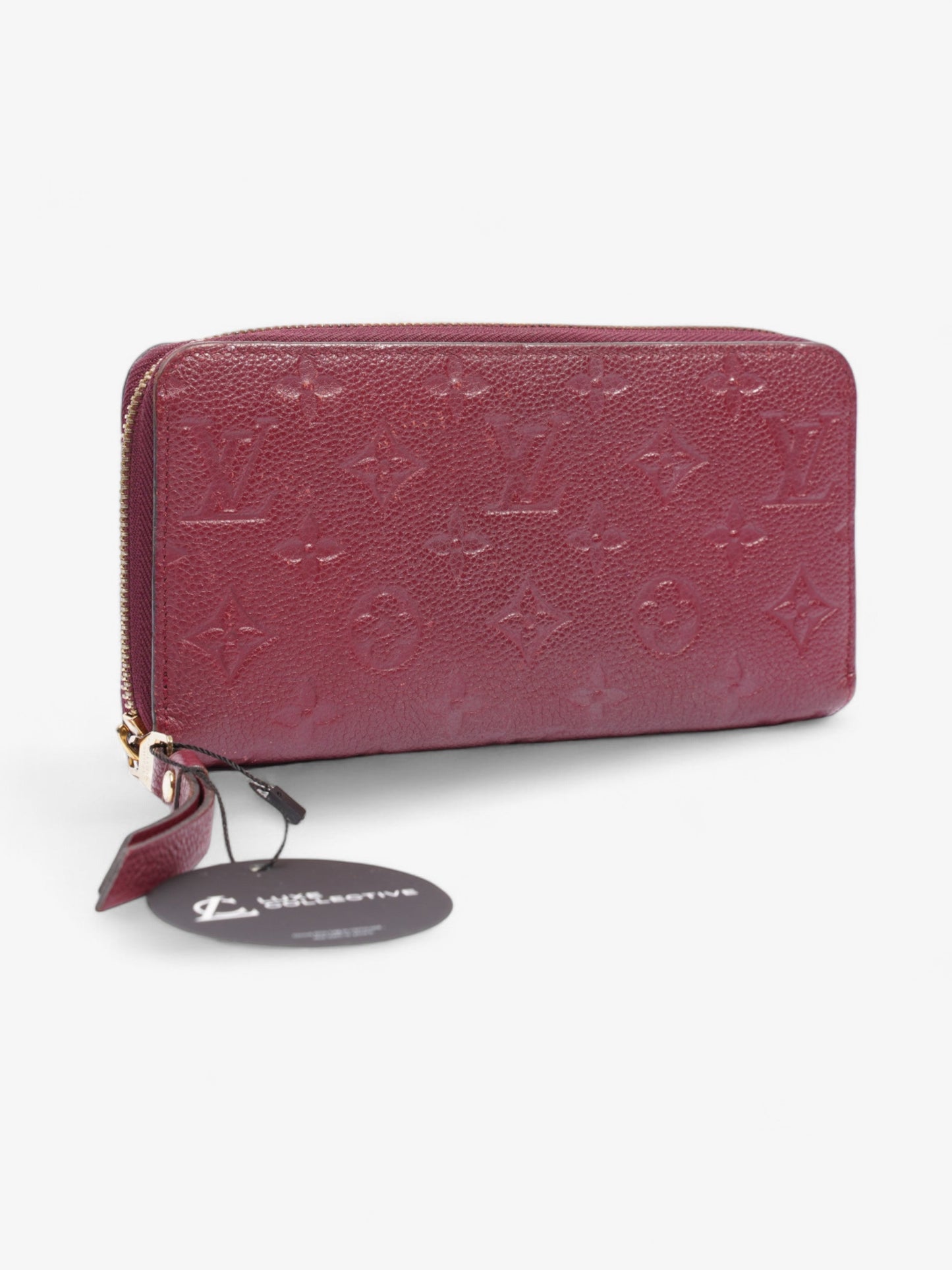 Louis Vuitton Zippy Wallet Maroon Empreinte Leather