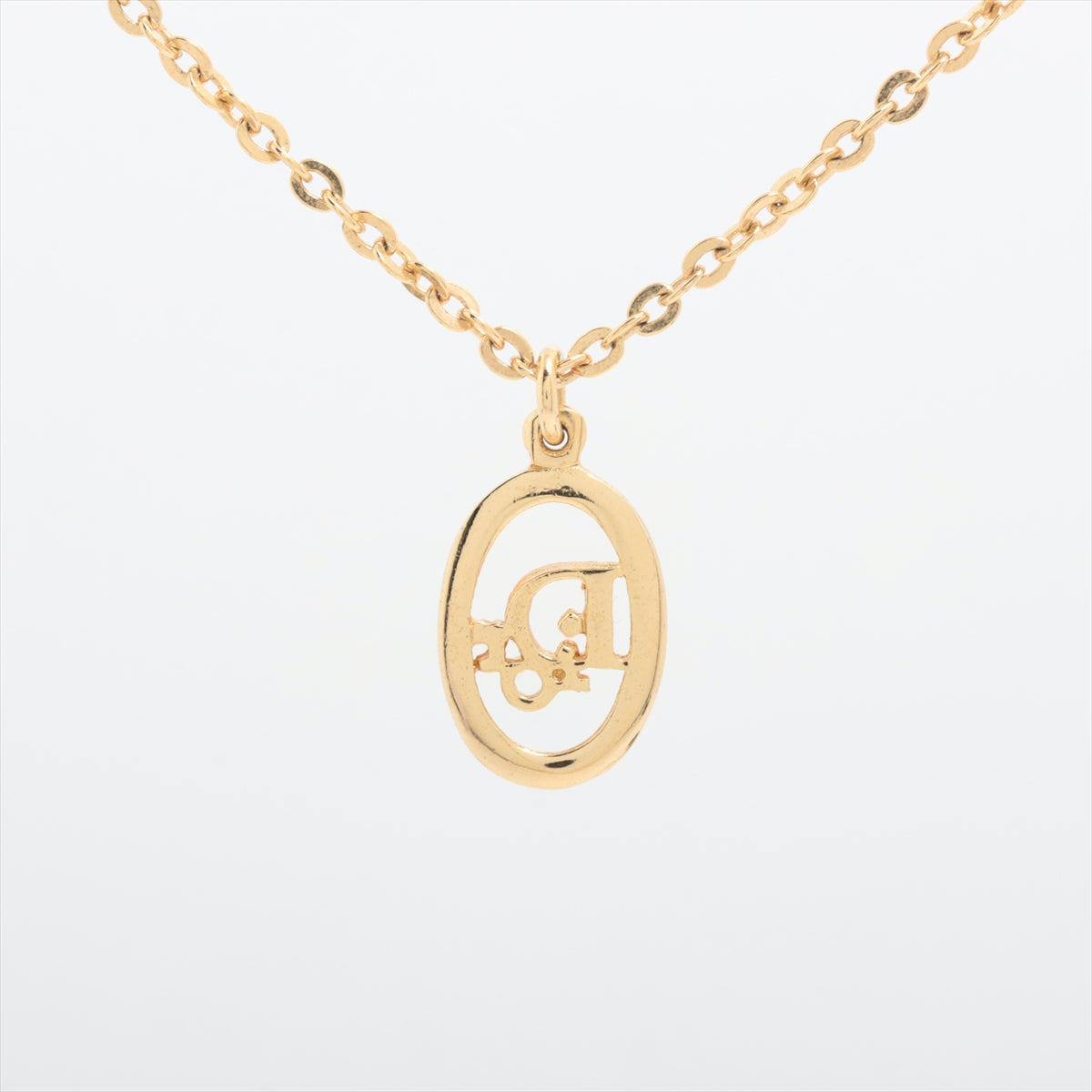 Christian Dior Logo Gold Necklace Costume Jewellery