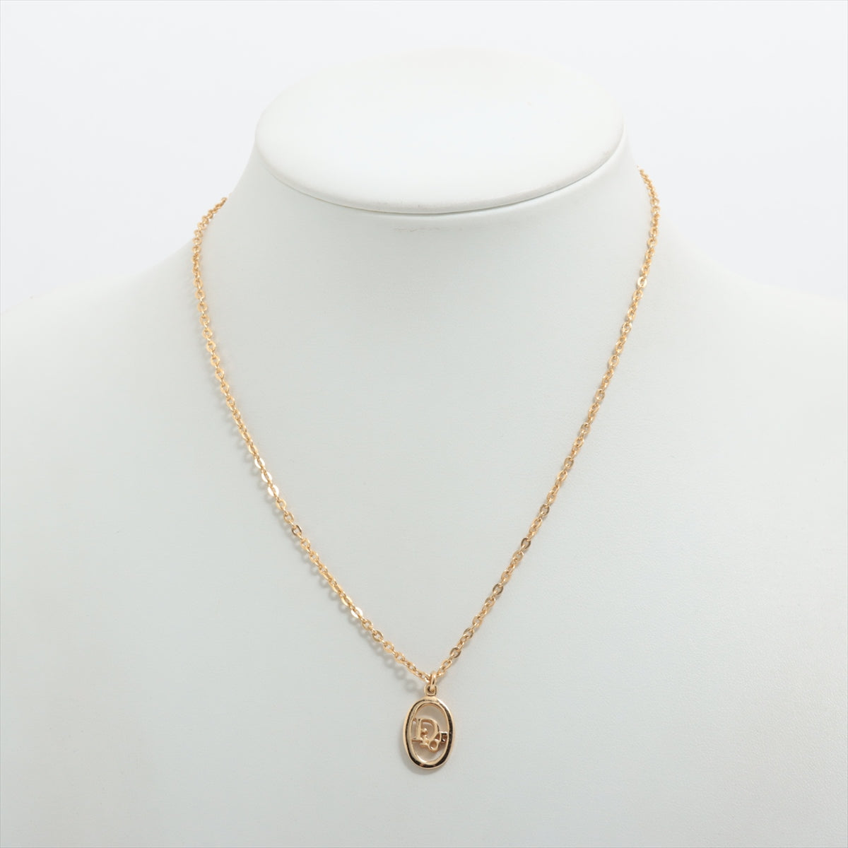 Christian Dior Logo Gold Necklace Costume Jewellery