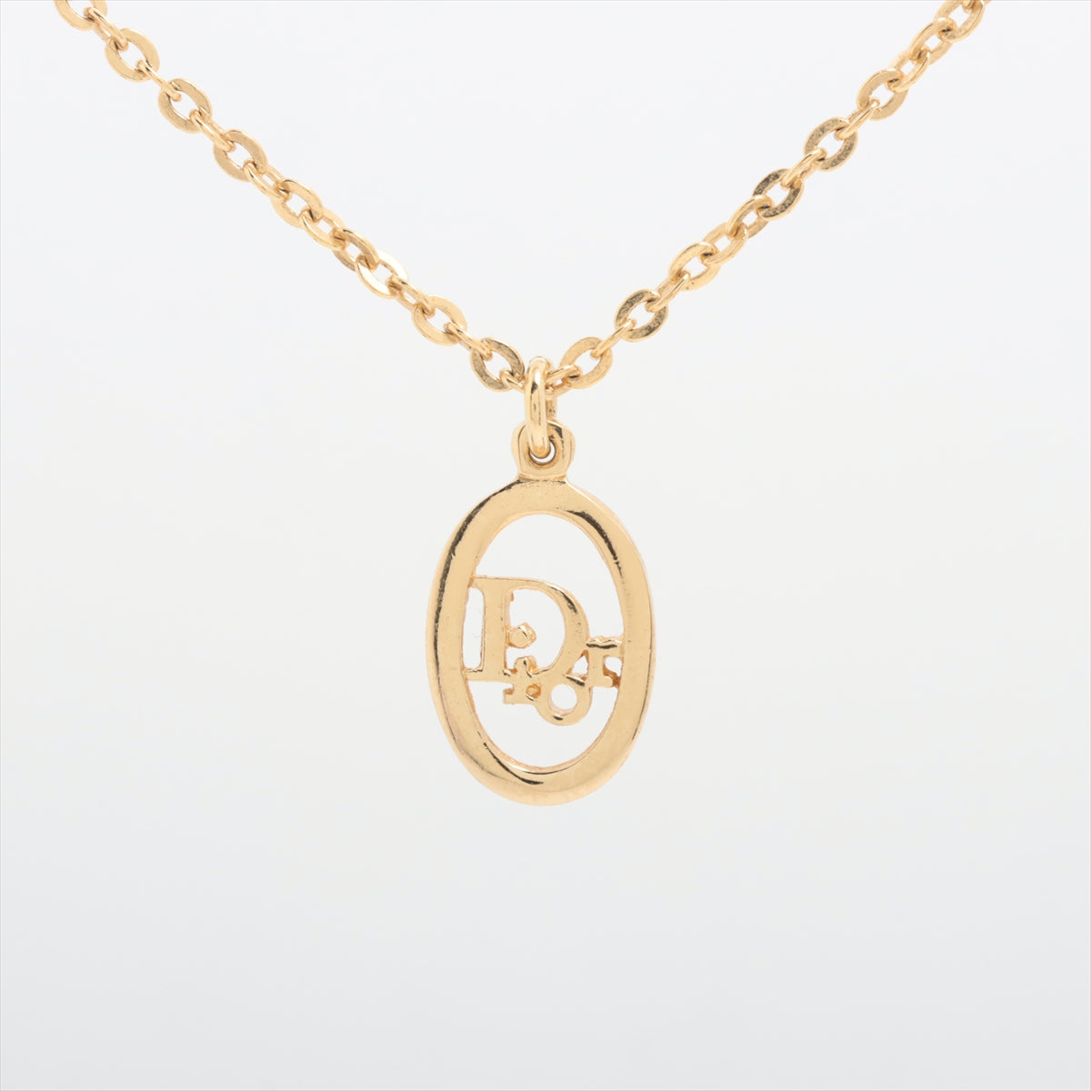 Christian Dior Logo Gold Necklace Costume Jewellery
