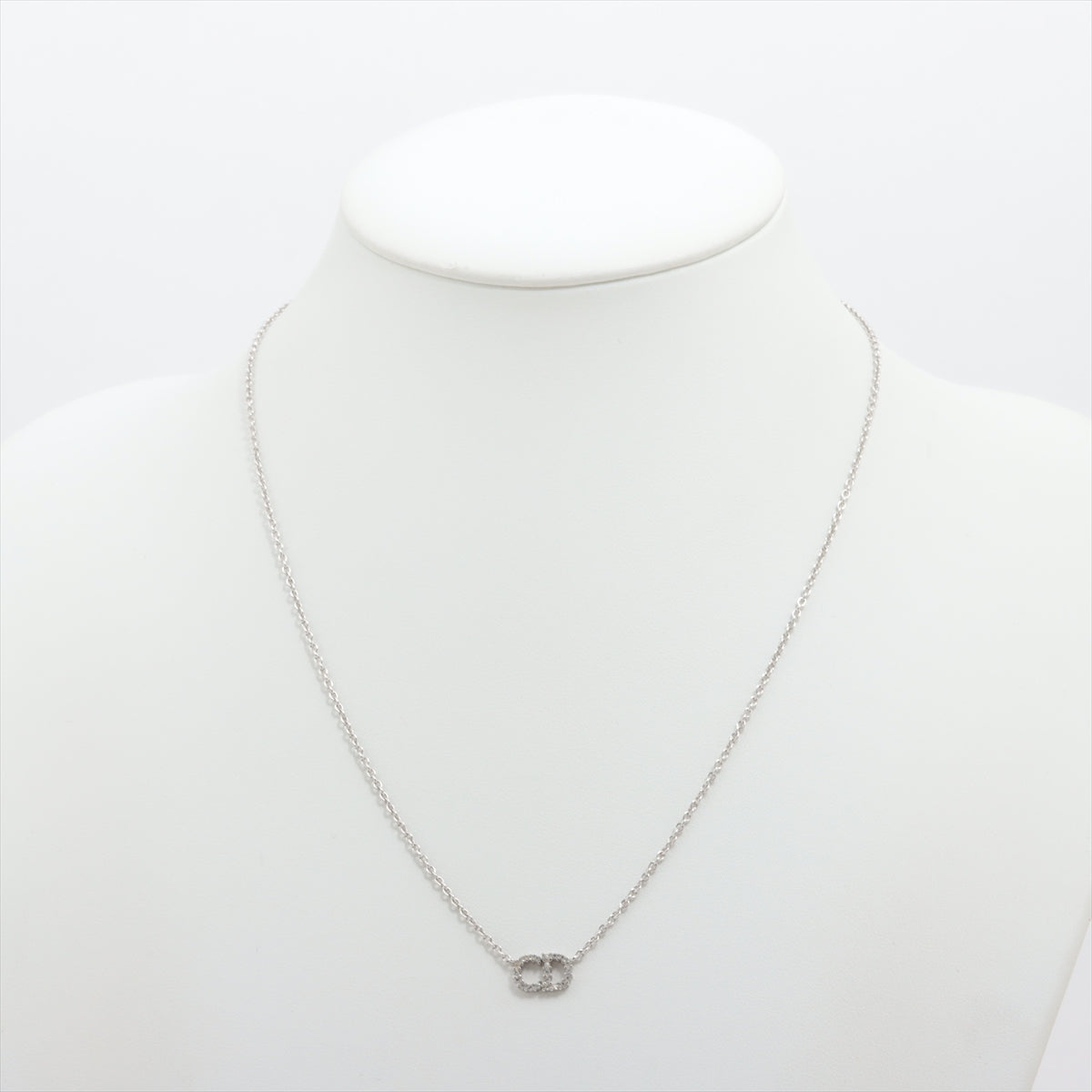 Dior Clair D Lune Silver Rhinestone Necklace Costume Jewellery