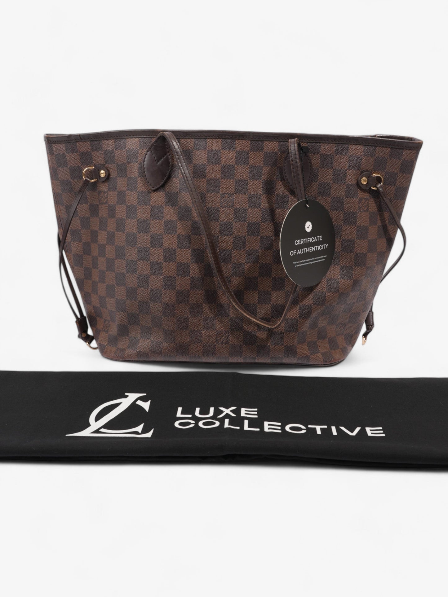 Louis Vuitton Neverfull Damier Ebene Coated Canvas MM