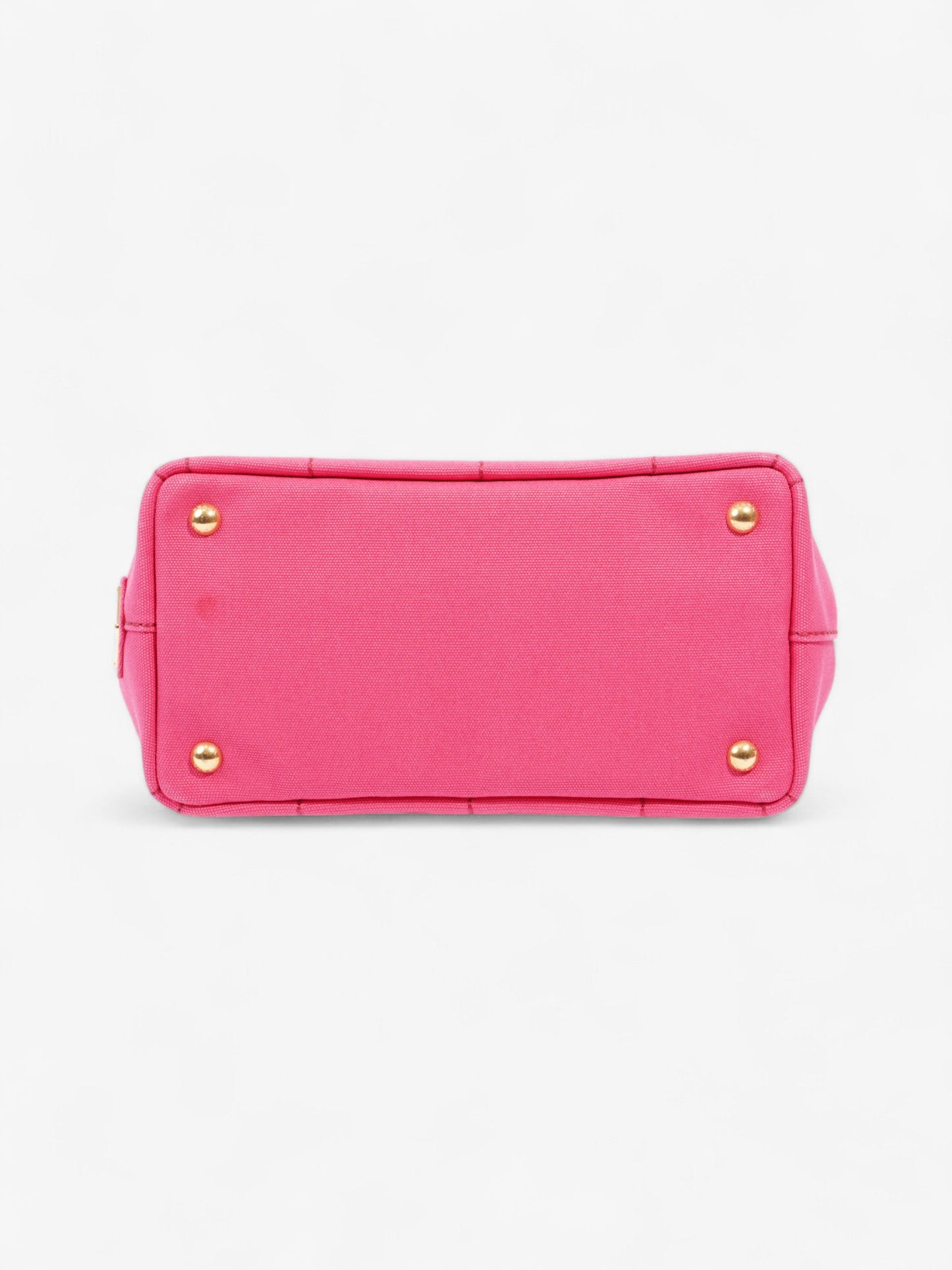 Prada Canapa 2 Way Handbag Pink Cotton