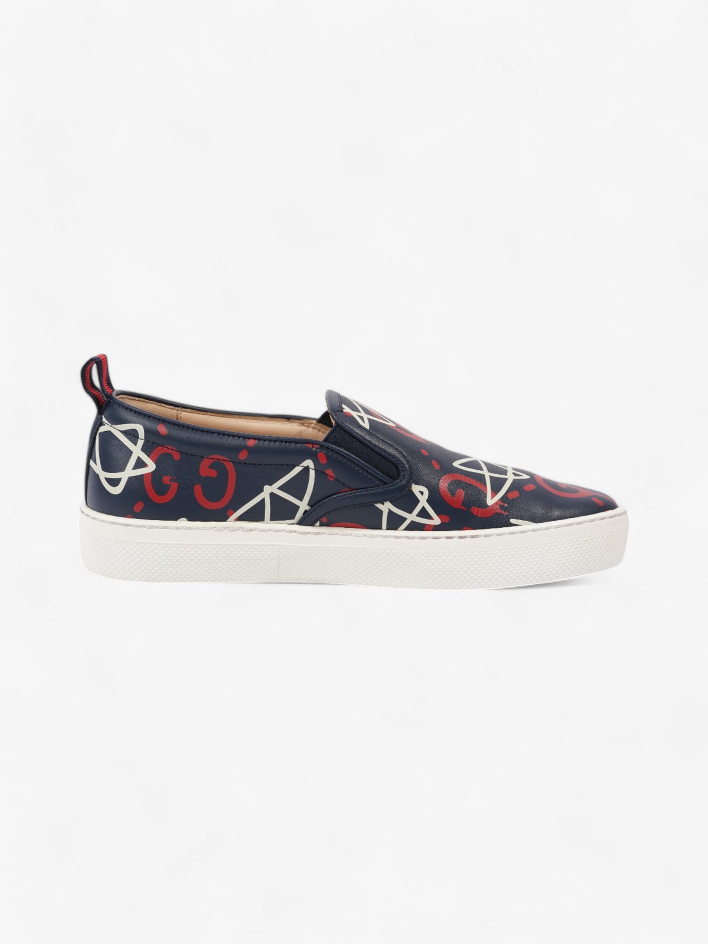 Gucci GG Star Sneakers Navy / Red / White Leather EU 38.5 UK 5.5