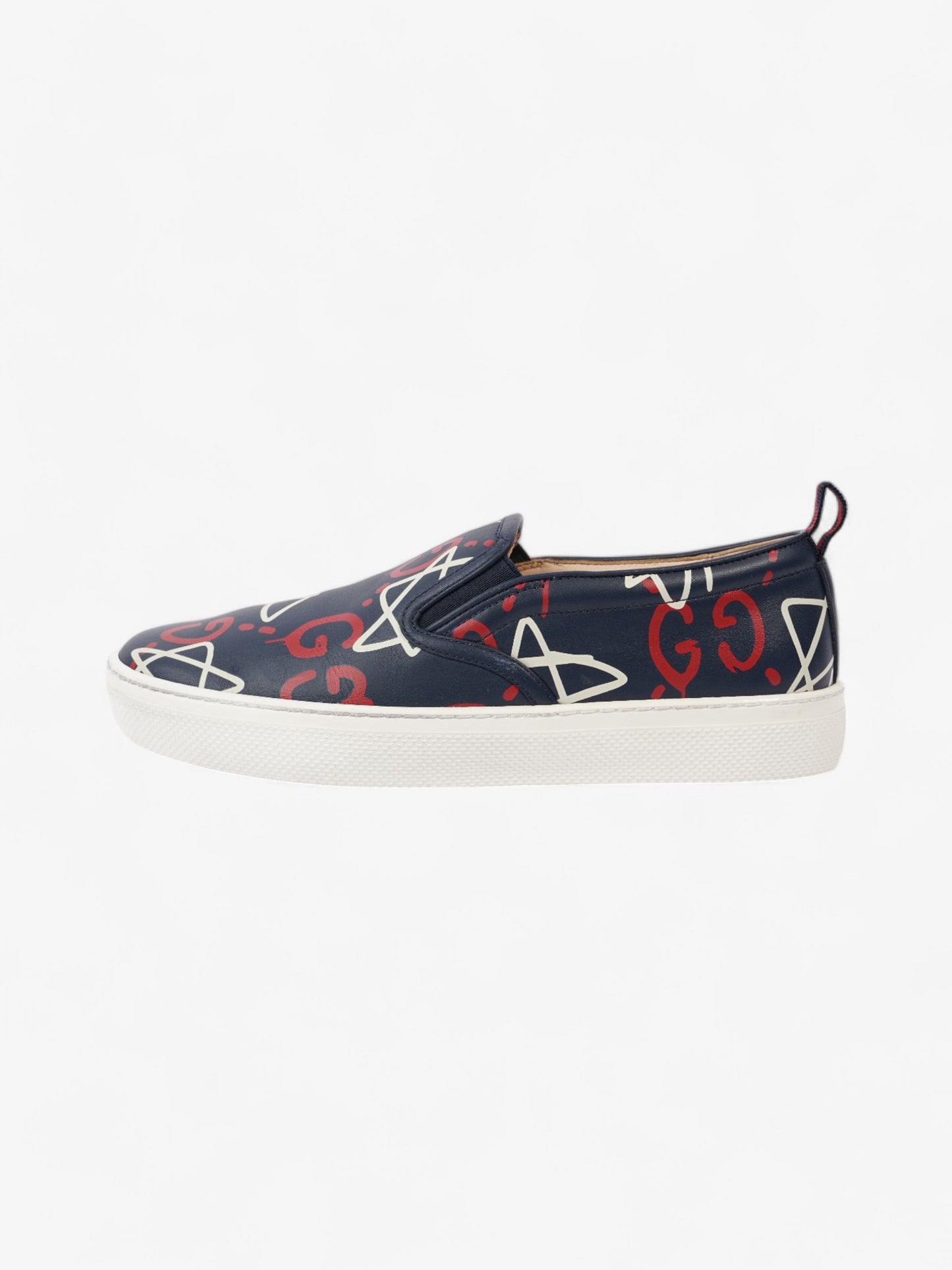 Gucci GG Star Sneakers Navy / Red / White Leather EU 38.5 UK 5.5