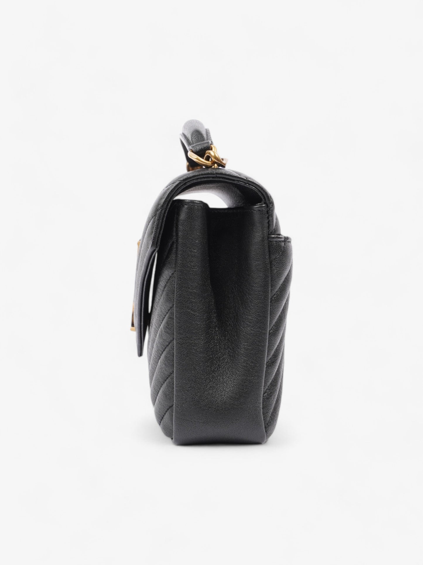 Saint Laurent College Black Lambskin Leather Medium