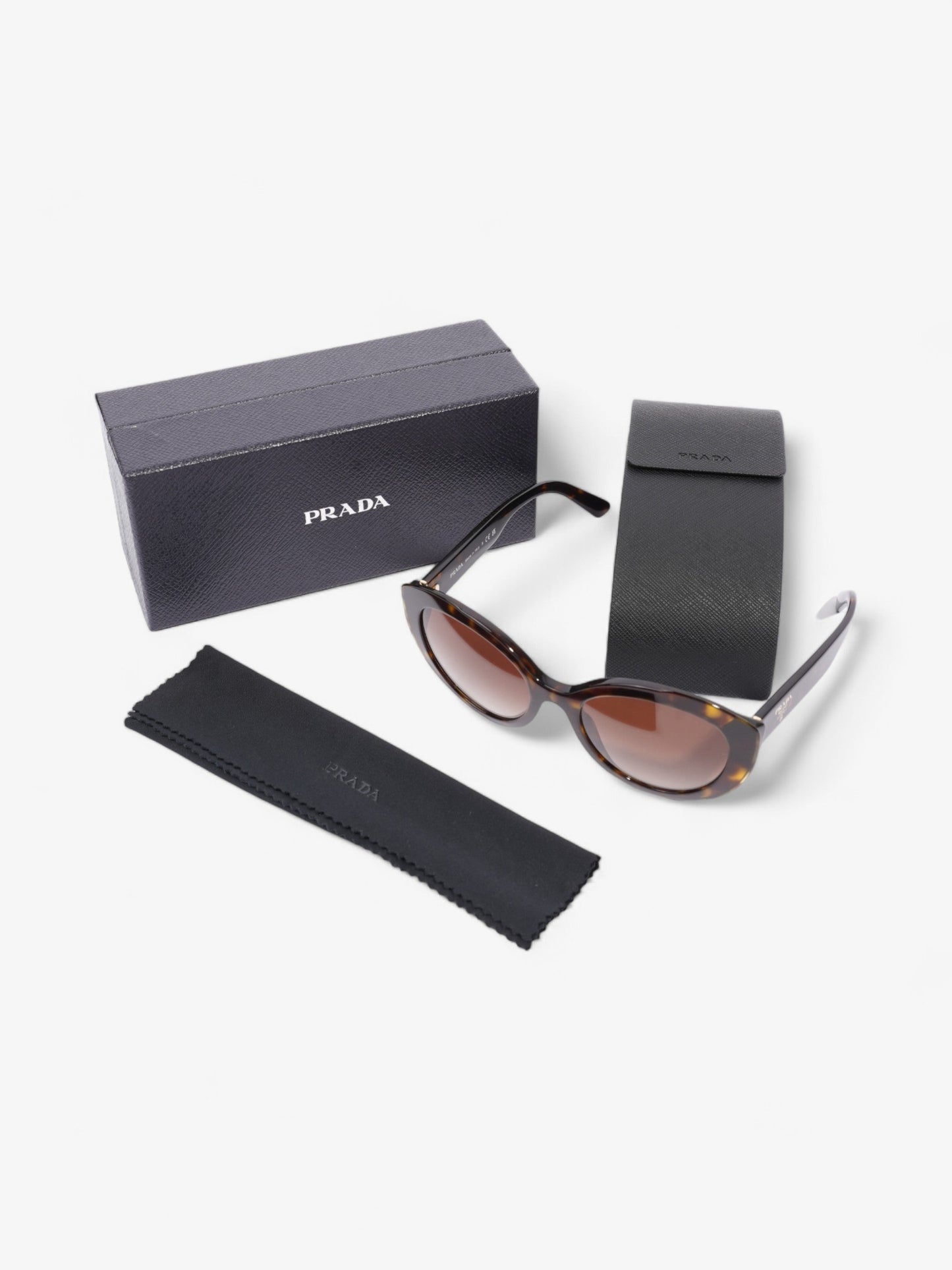 Prada Circular Sunglasses Tortoise Acetate 140mm